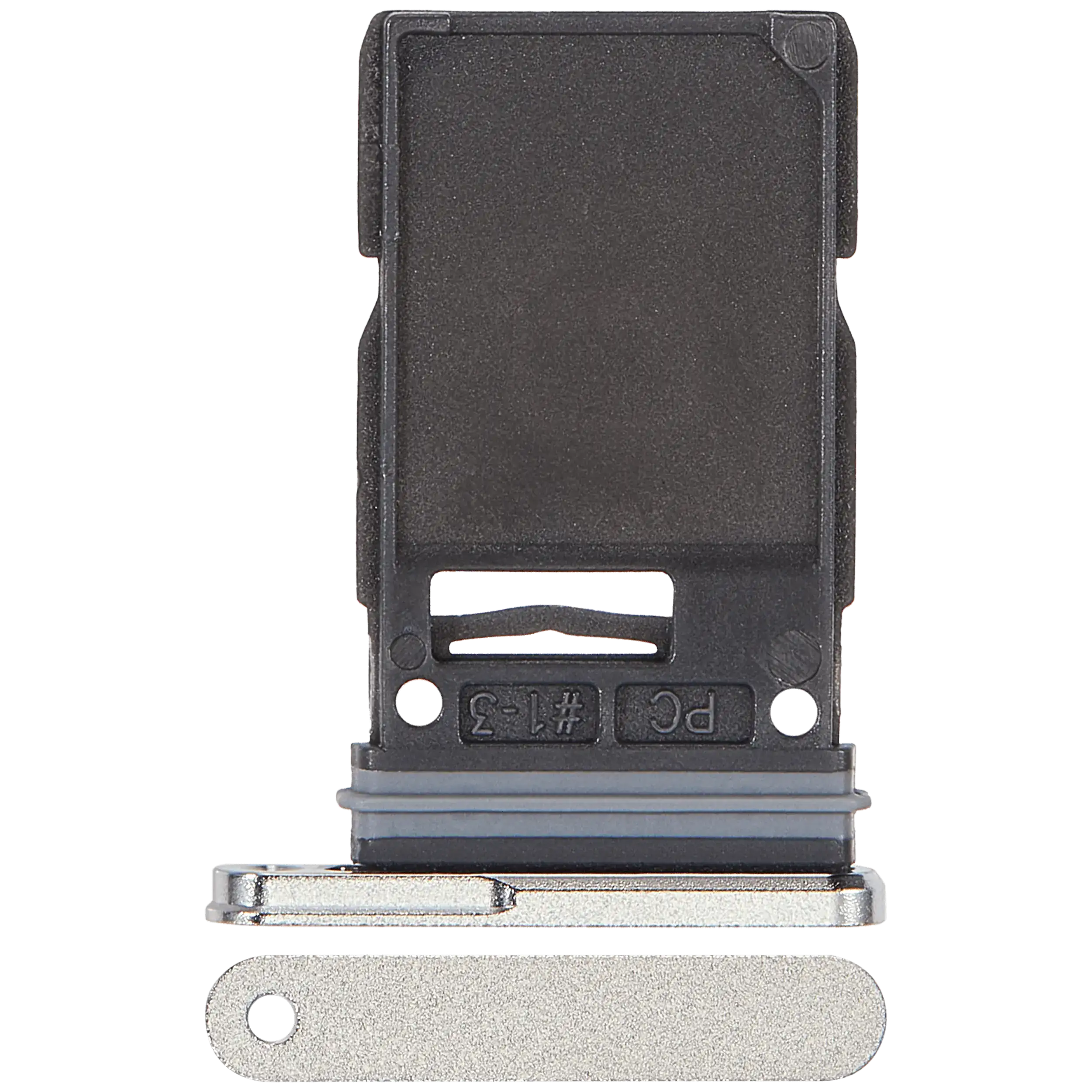 Carrellino SIM singola per Samsung Galaxy S25 Ultra (Titanio Bianco Argento)