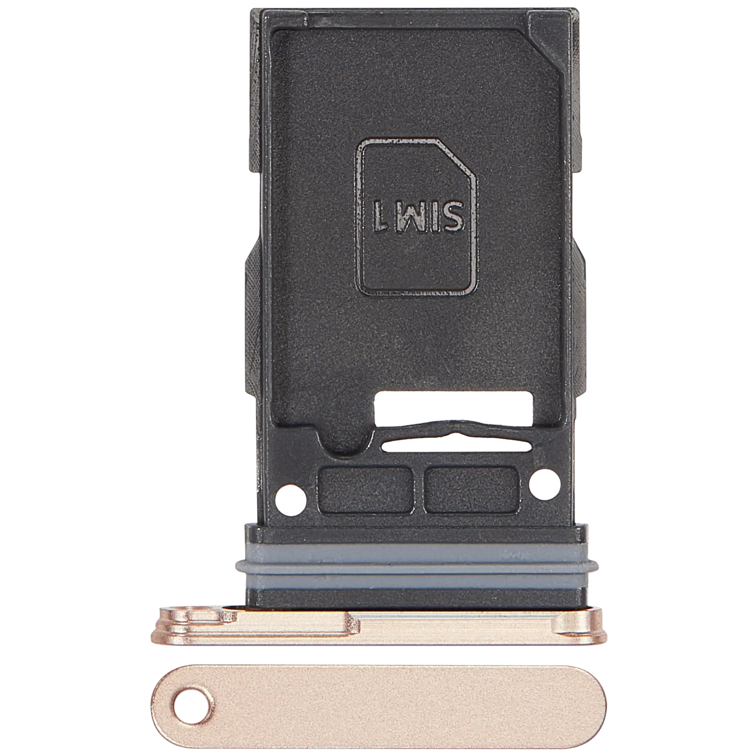 Carrellino SIM singola per Samsung Galaxy S25 / S25 Plus (Premium) (Rosa Oro)