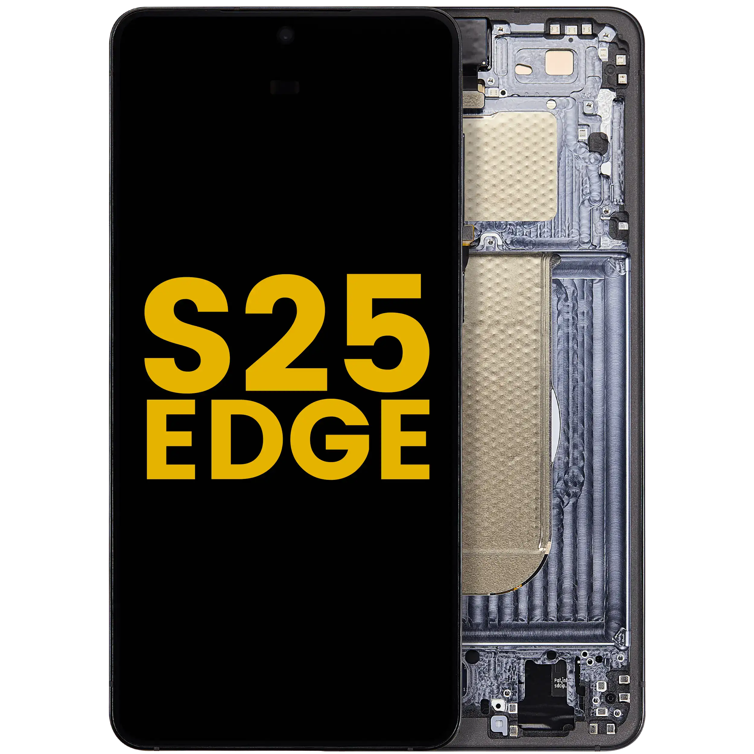 Display OLED completo con Frame per Samsung Galaxy S25 Edge (Refurbished) (Titanio Jetblack)