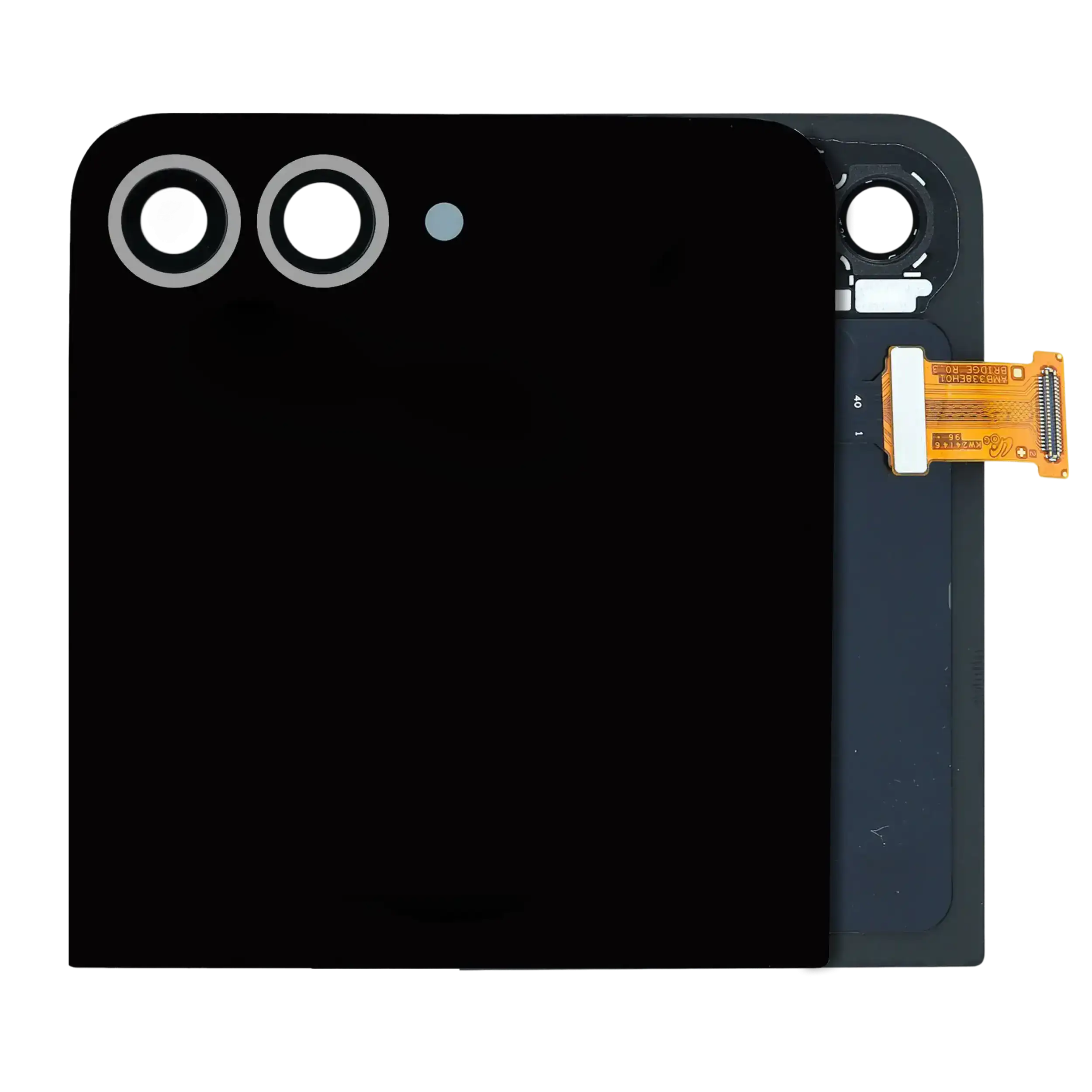 Outer Display OLED completo per Samsung Galaxy Z Flip 6 5G (Service Pack) (Argento Shadow)