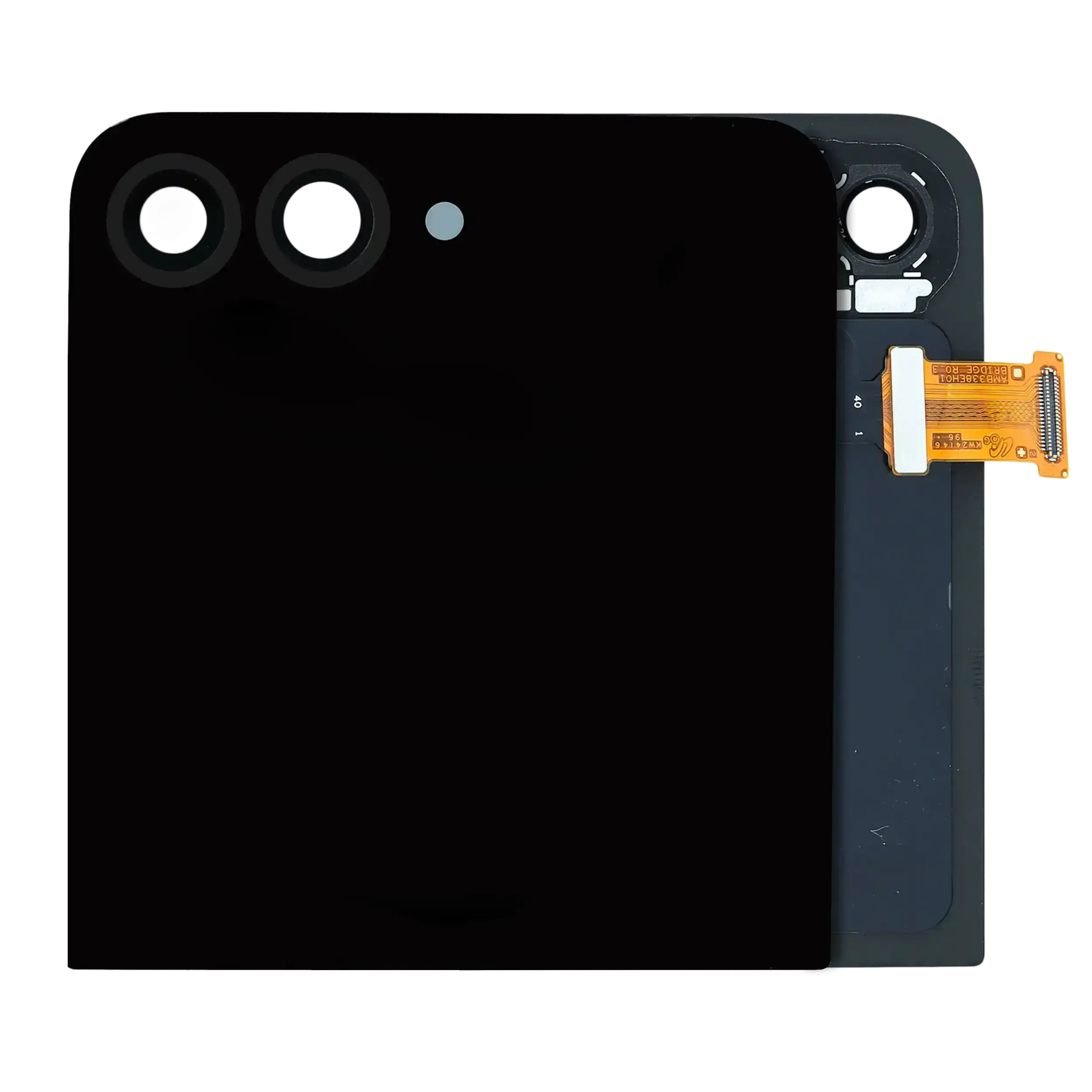 Outer Display OLED completo per Samsung Galaxy Z Flip 6 5G (Service Pack) (Nero)