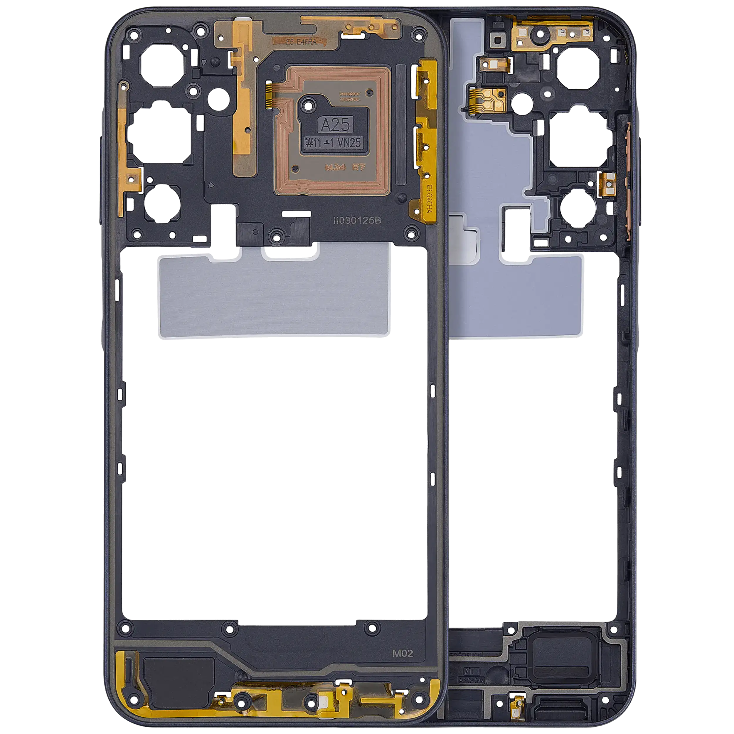 Frame centrale per Samsung Galaxy A25 5G (A256 / 2023) (Brave Nero)