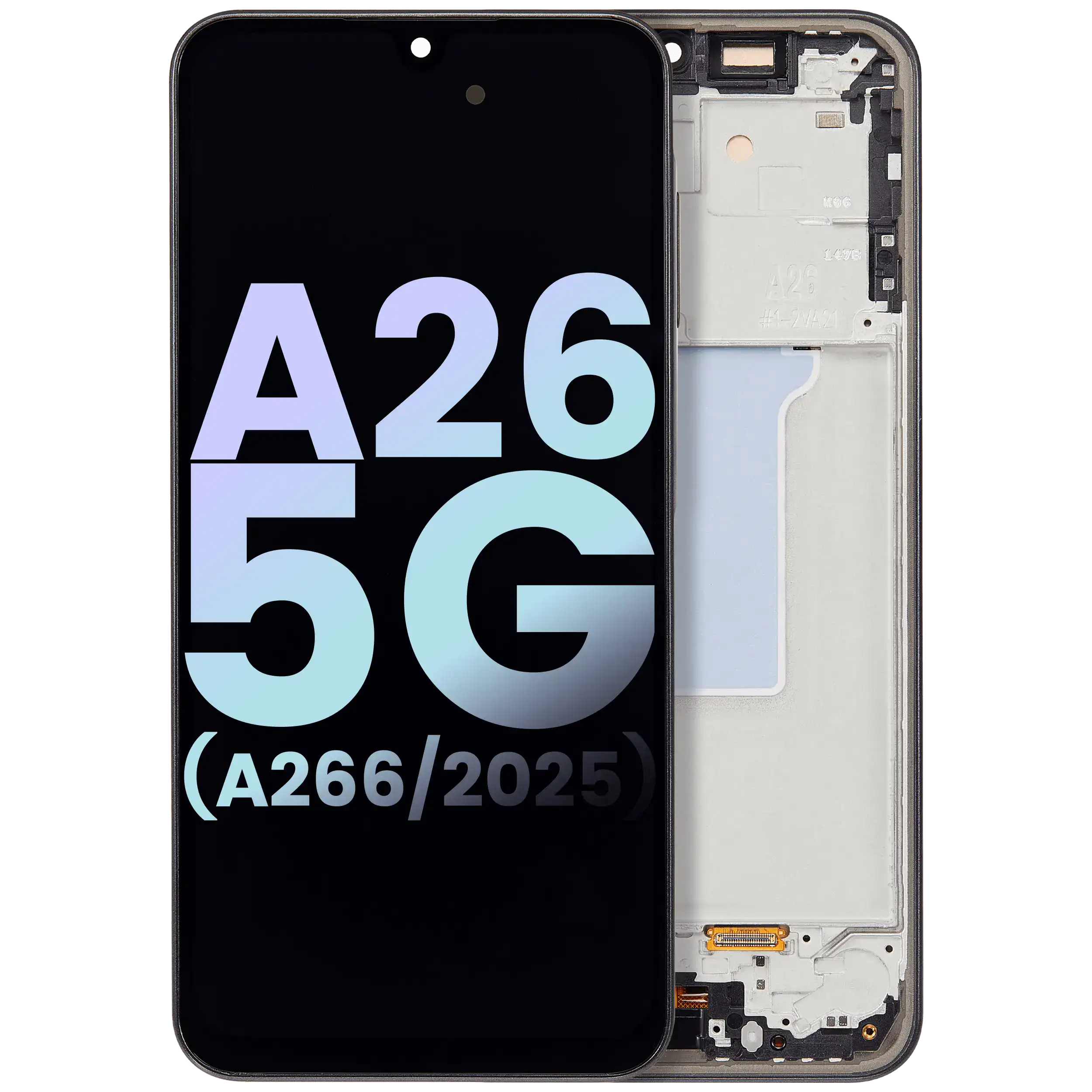 Display OLED completo con Frame compatibile per Samsung Galaxy A26 5G (A266 / 2025) (Service Pack) (Nero)