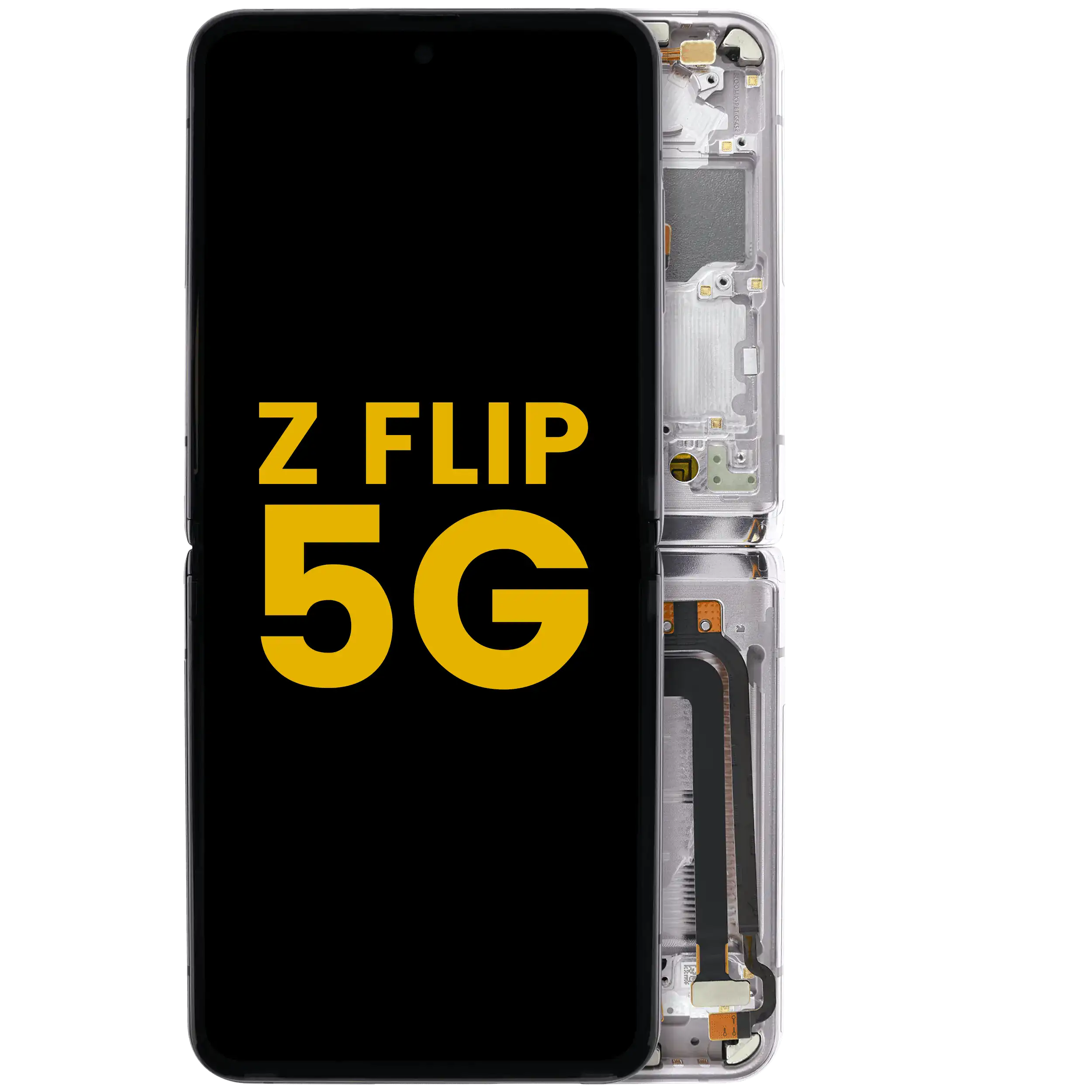 Inner Display OLED completo con Frame per Samsung Galaxy Z Flip 5G (US e International Version) (Refurbished) (Mirror Viola)