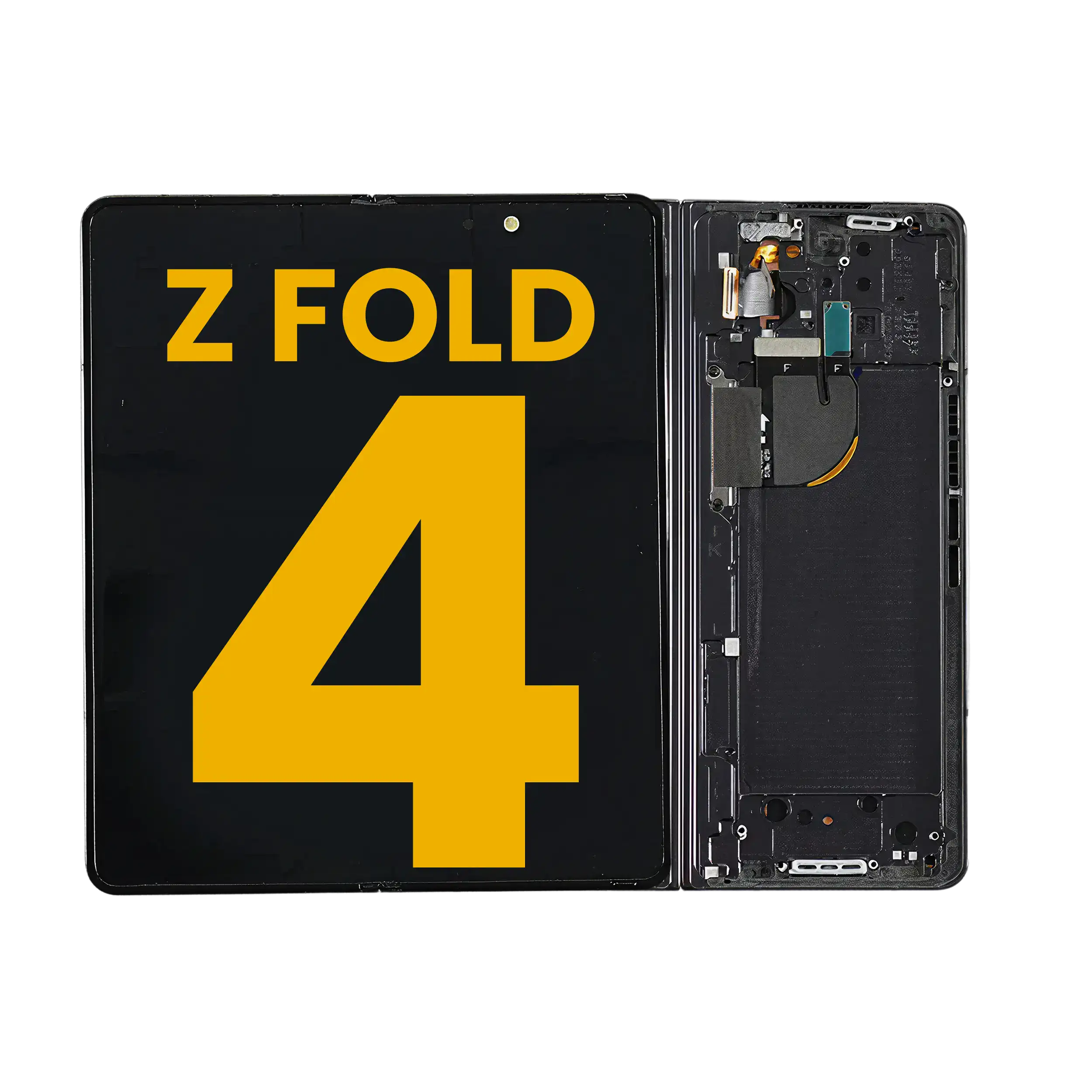 Inner Display OLED completo con Frame per Samsung Galaxy Z Fold 4 5G (US e International) (Refurbished) (Graygreen)