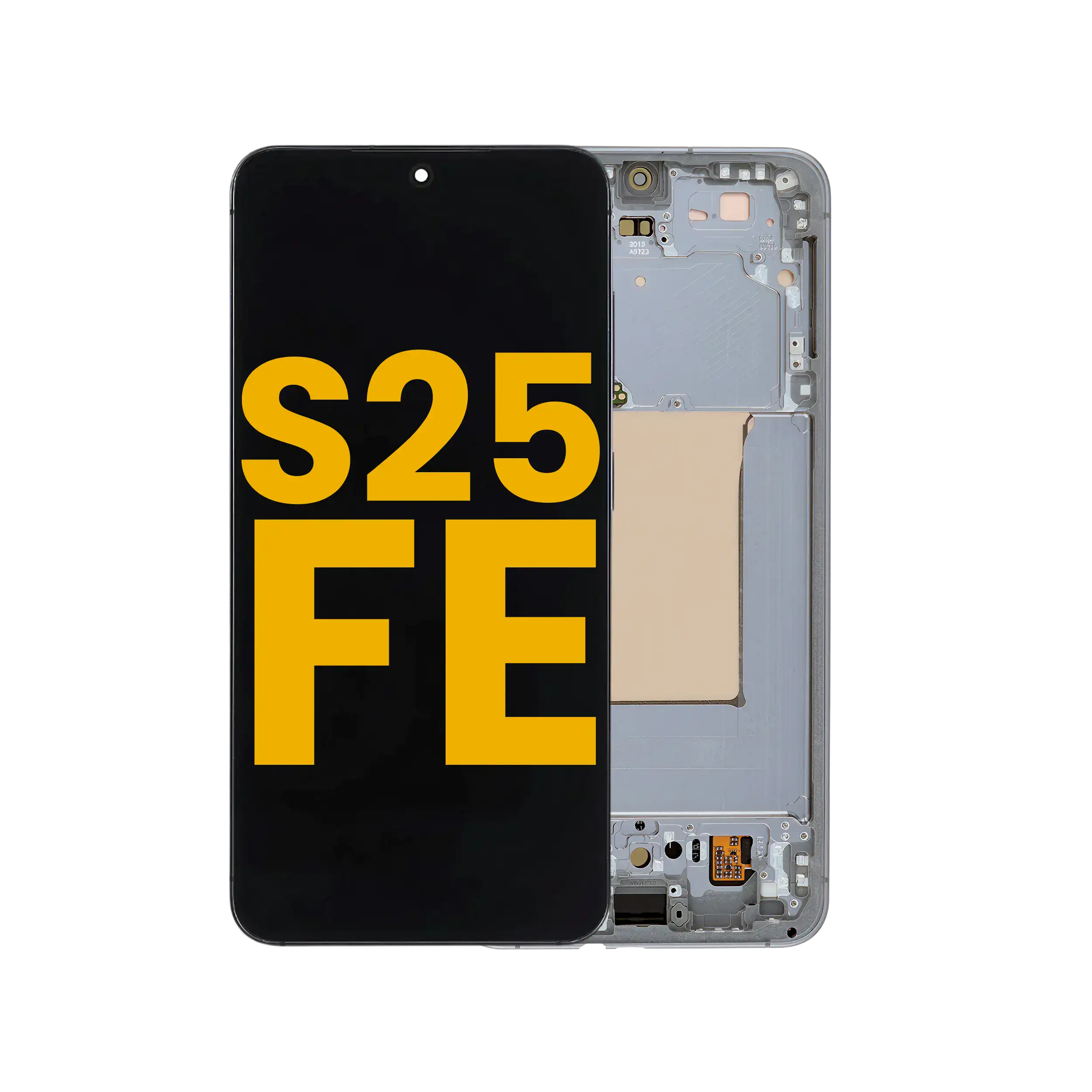 Display OLED completo con Frame per Samsung Galaxy S25 FE 5G (US e International Version) (Refurbished) (Jetblack)