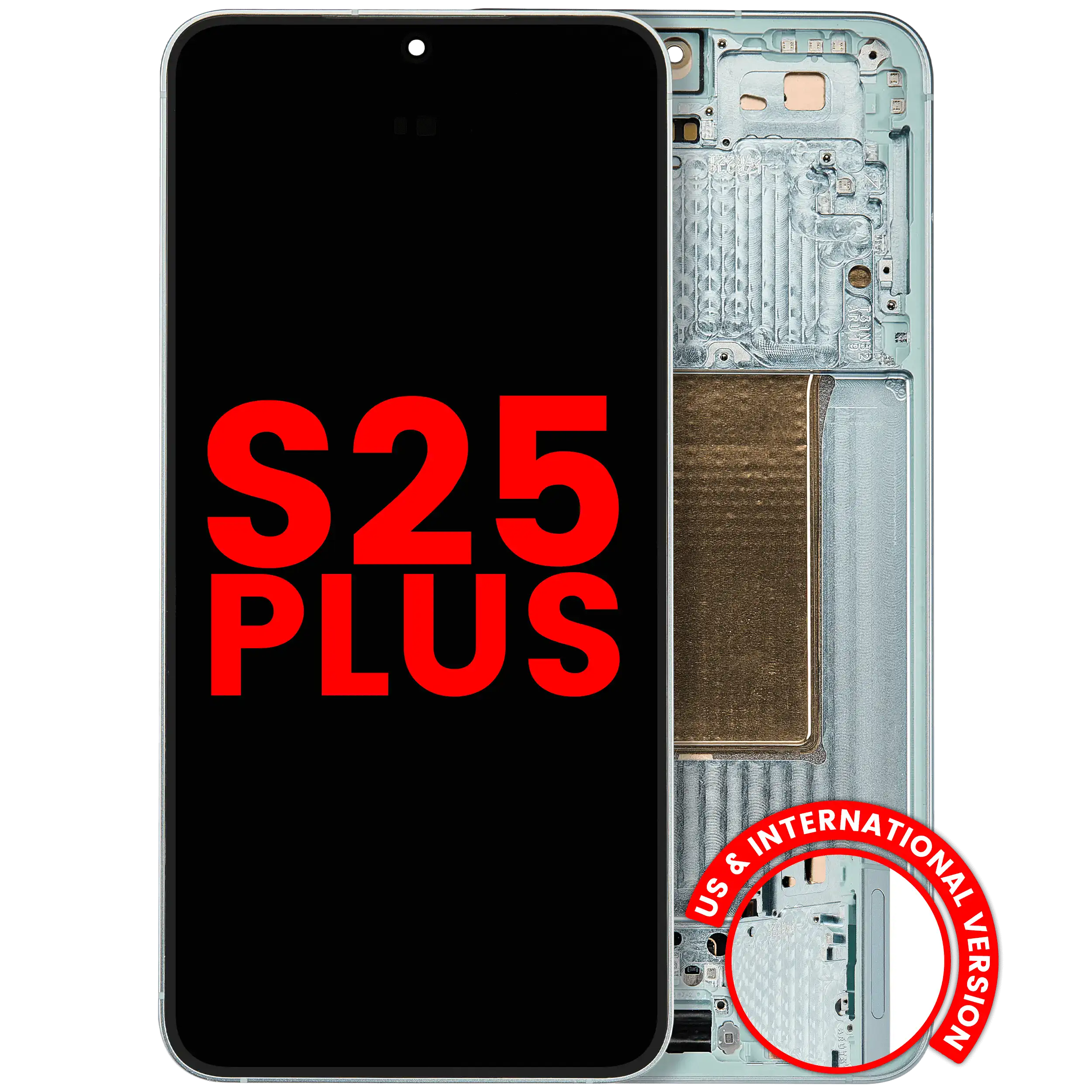 Display OLED completo con Frame per Samsung Galaxy S25 Plus 5G (US e International Version) (Mint)