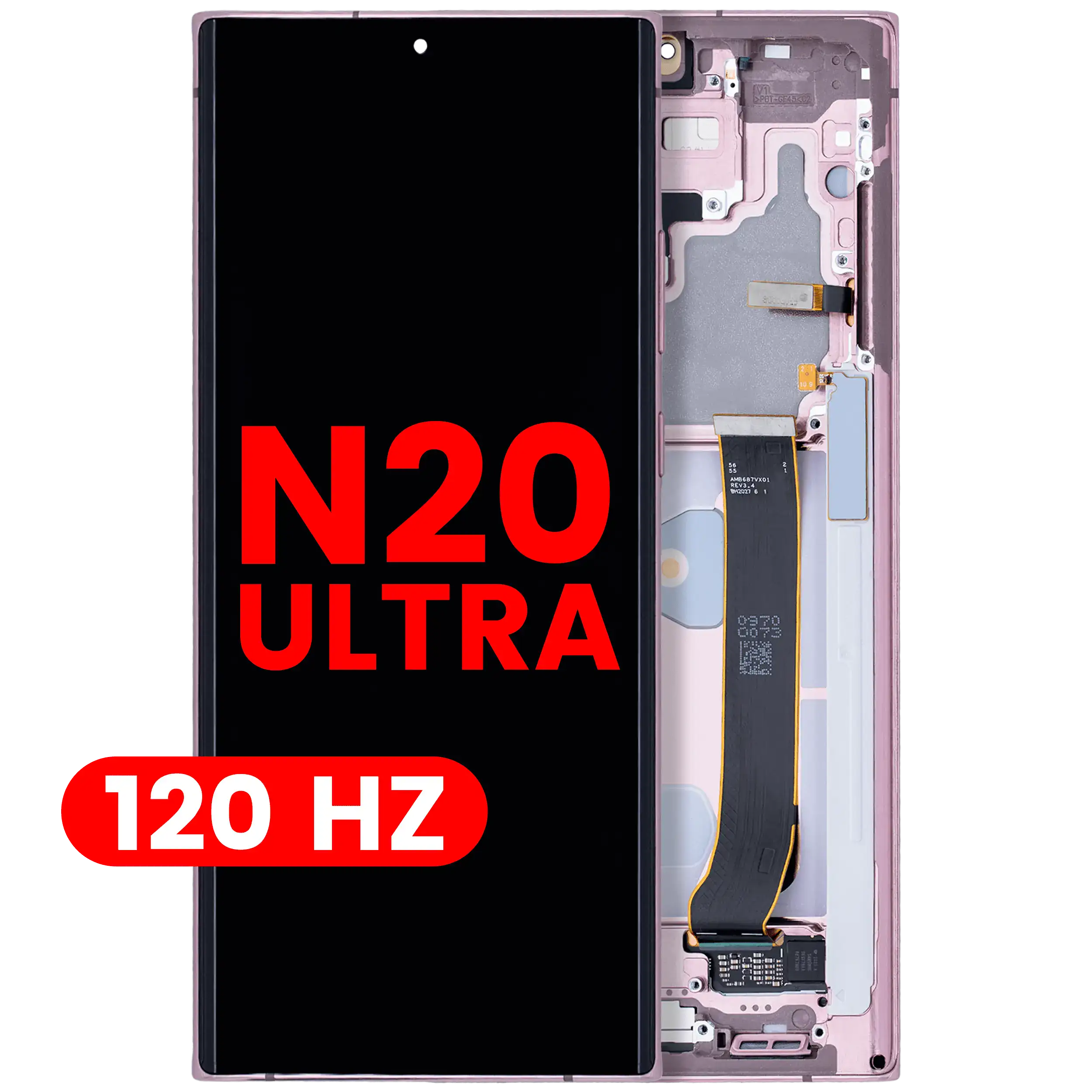 Display OLED completo con Frame per Samsung Galaxy Note 20 Ultra 5G (120Hz) (Mystic Bronze)