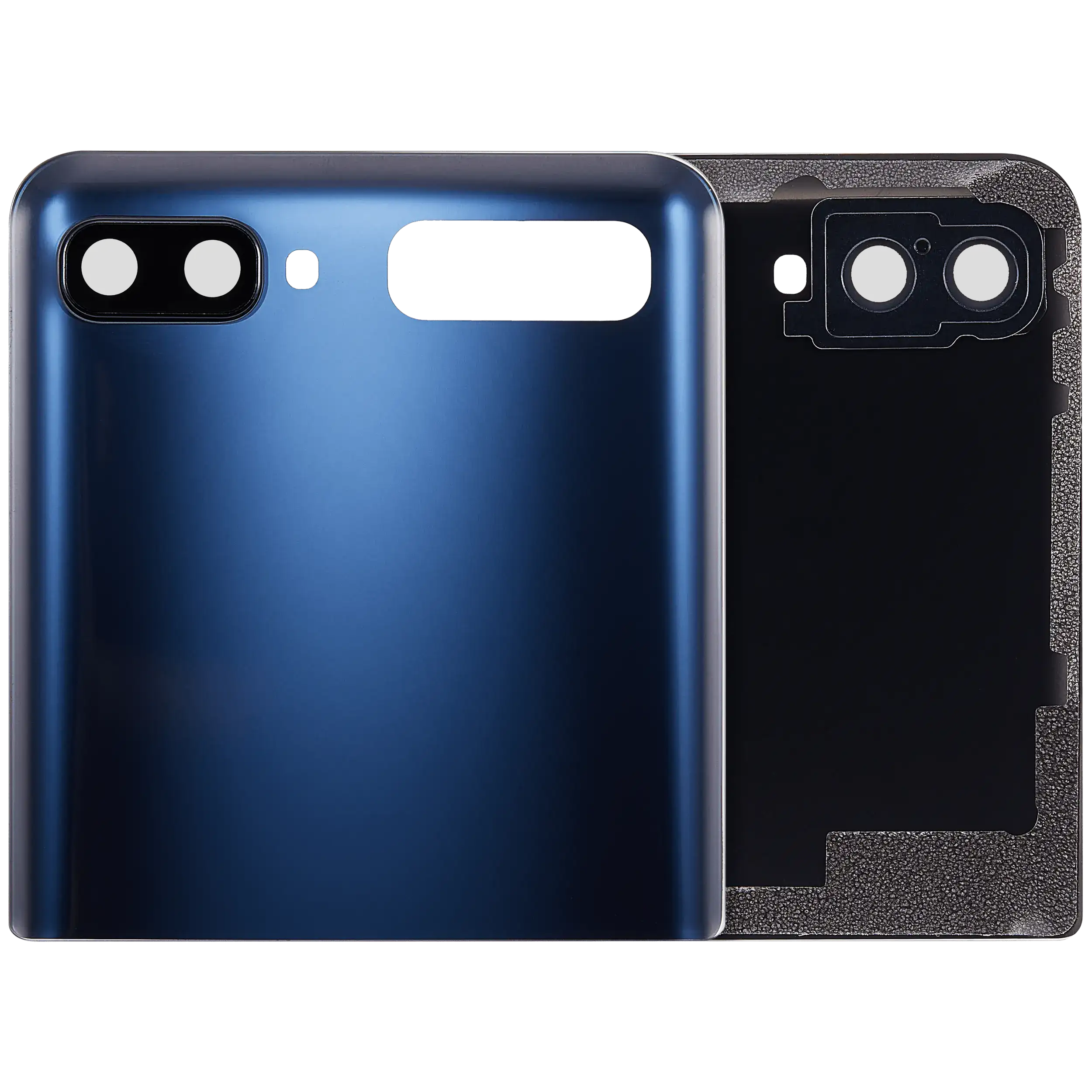 Top vetro cover posteriore con Vetro fotocamera per Samsung Galaxy Z Flip 4G (F700) / Z Flip 5G (F707) (Mystic Grigio)