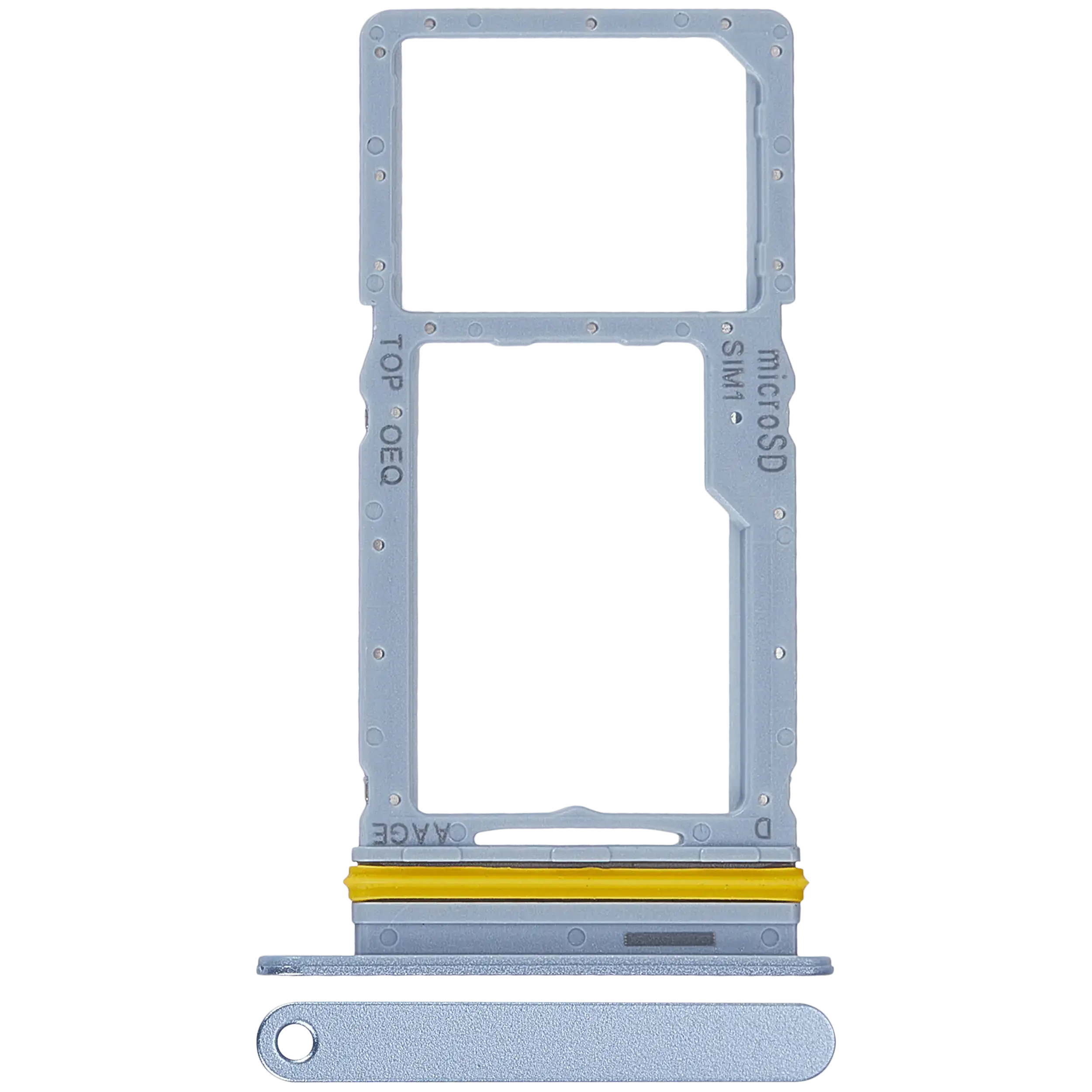 Carrellino SIM singola per Samsung Galaxy A17 4G (A175 / 2025) (Premium) (Light Blu)