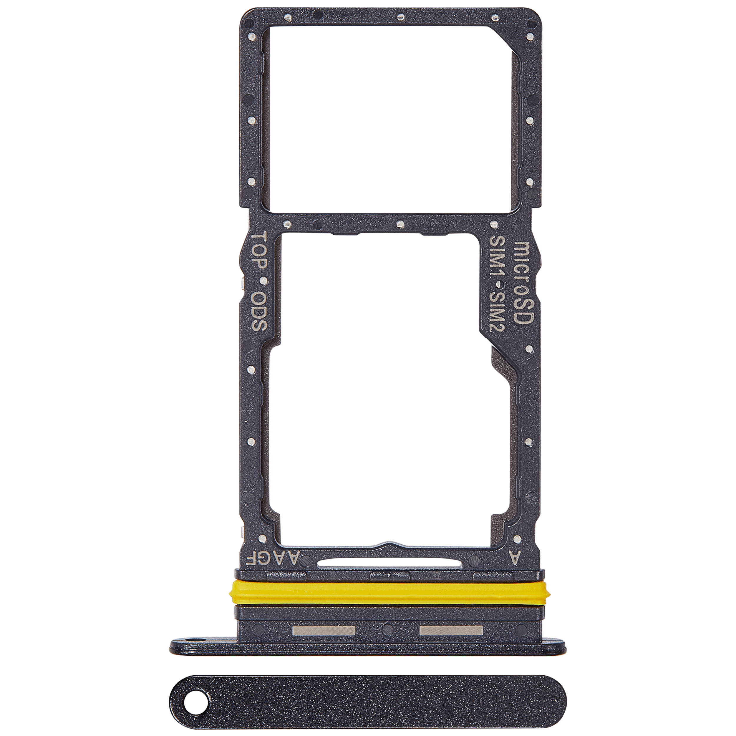 Carrellino doppia SIM per Samsung Galaxy A17 5G (A176 / 2025) (Premium) (Nero)