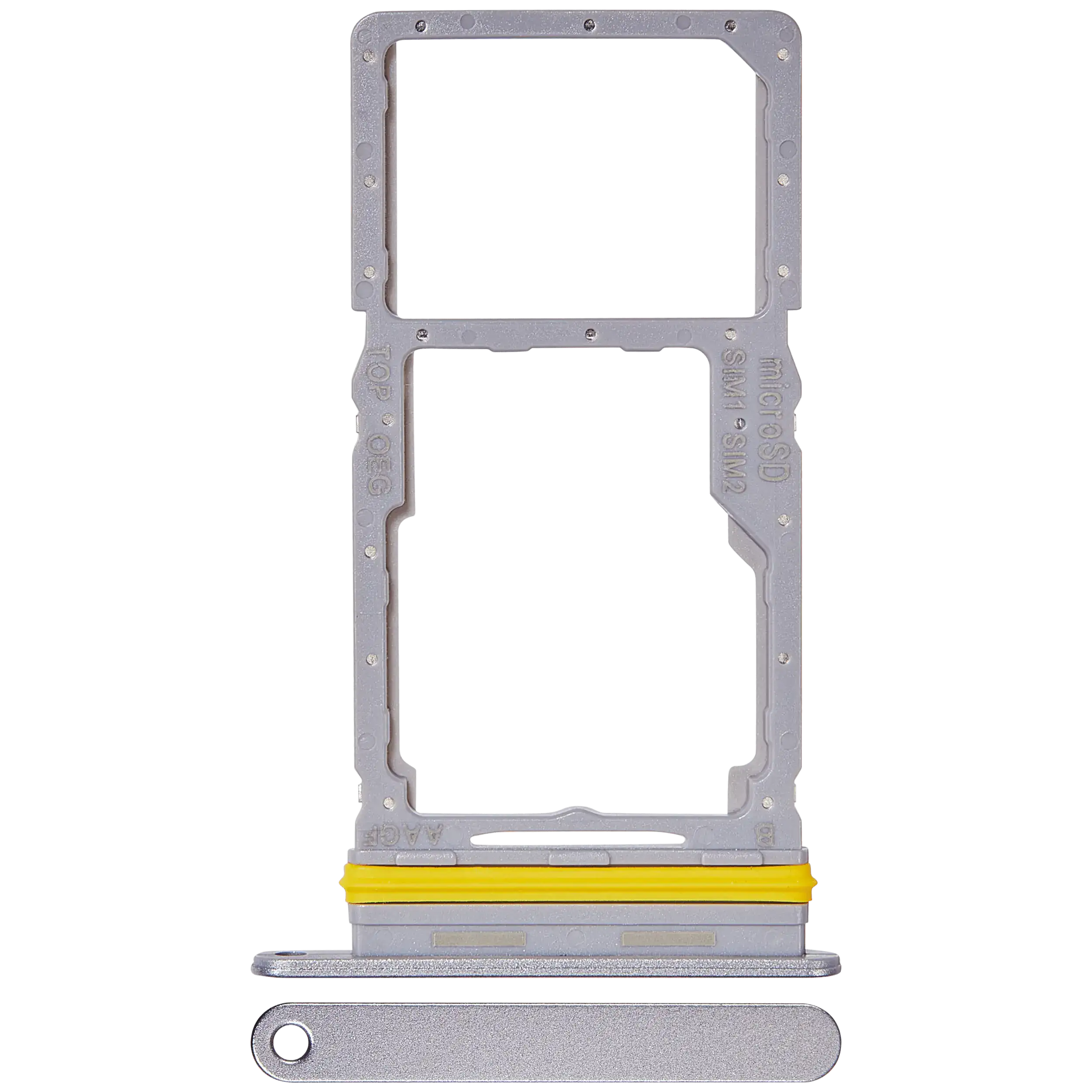 Carrellino doppia SIM per Samsung Galaxy A17 5G (A176 / 2025) (Premium) (Grigio)