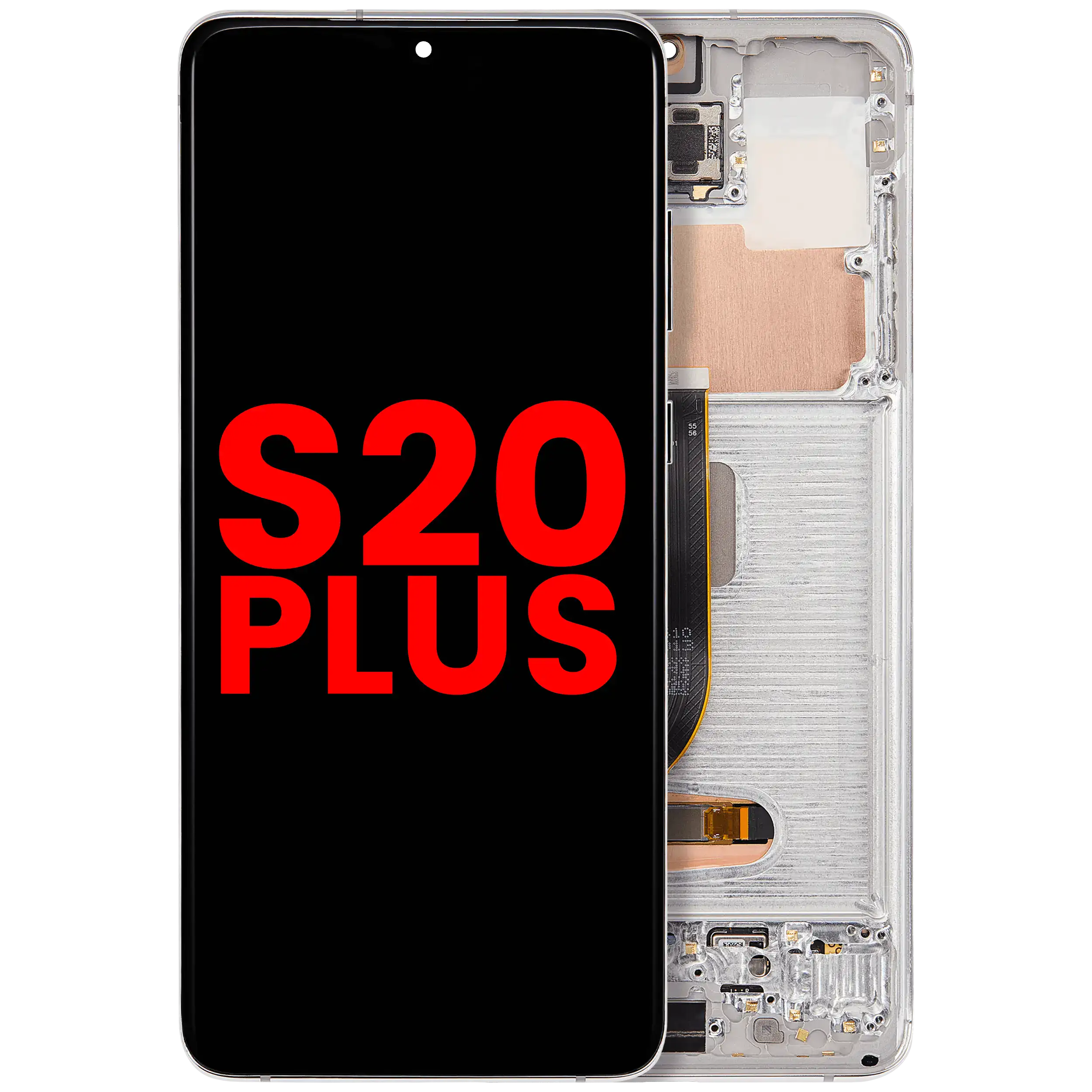 Display OLED completo con Frame per Samsung Galaxy S20 Plus 5G (Bianco nuvola)