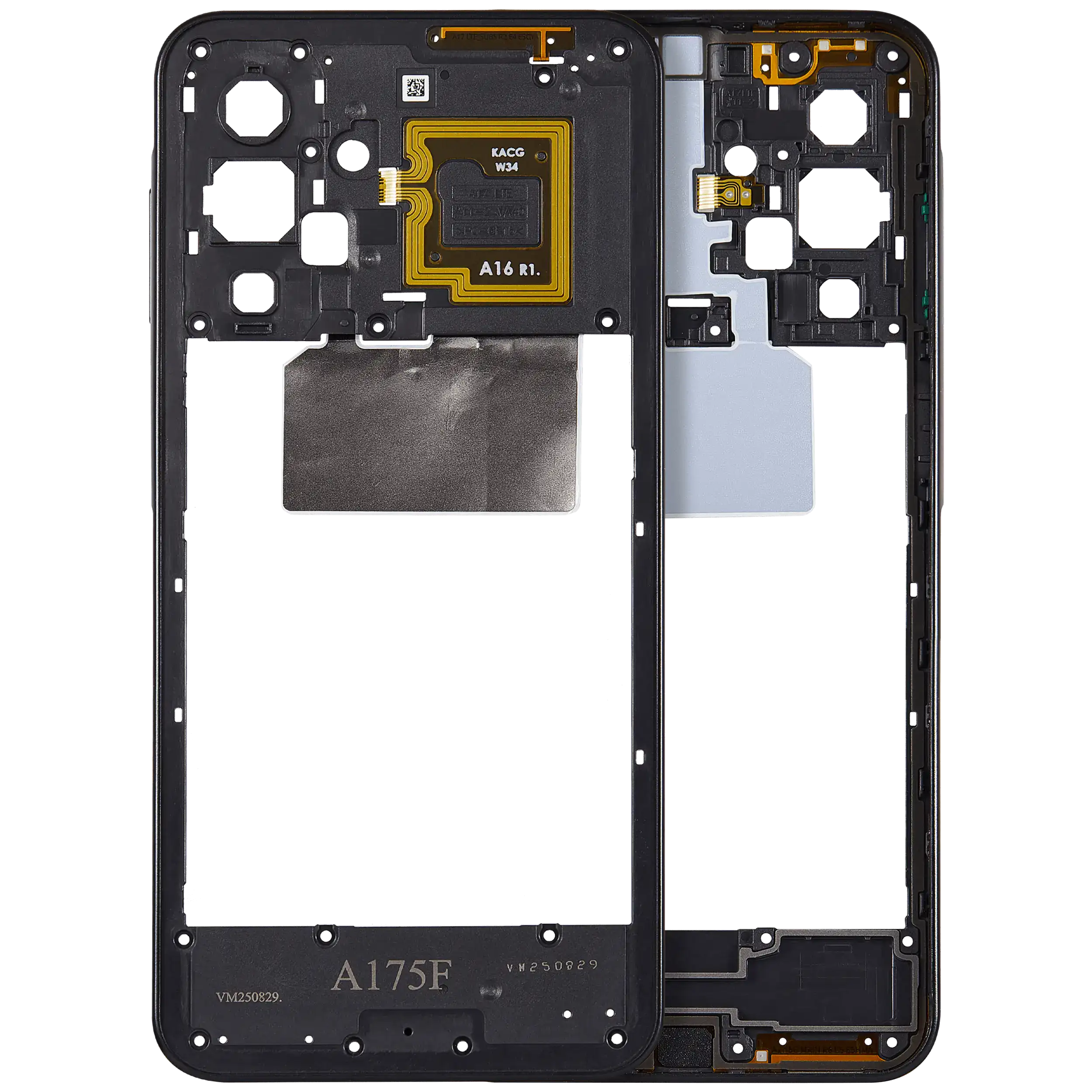Frame centrale per Samsung Galaxy A17 4G (A175 / 2025) (Nero)