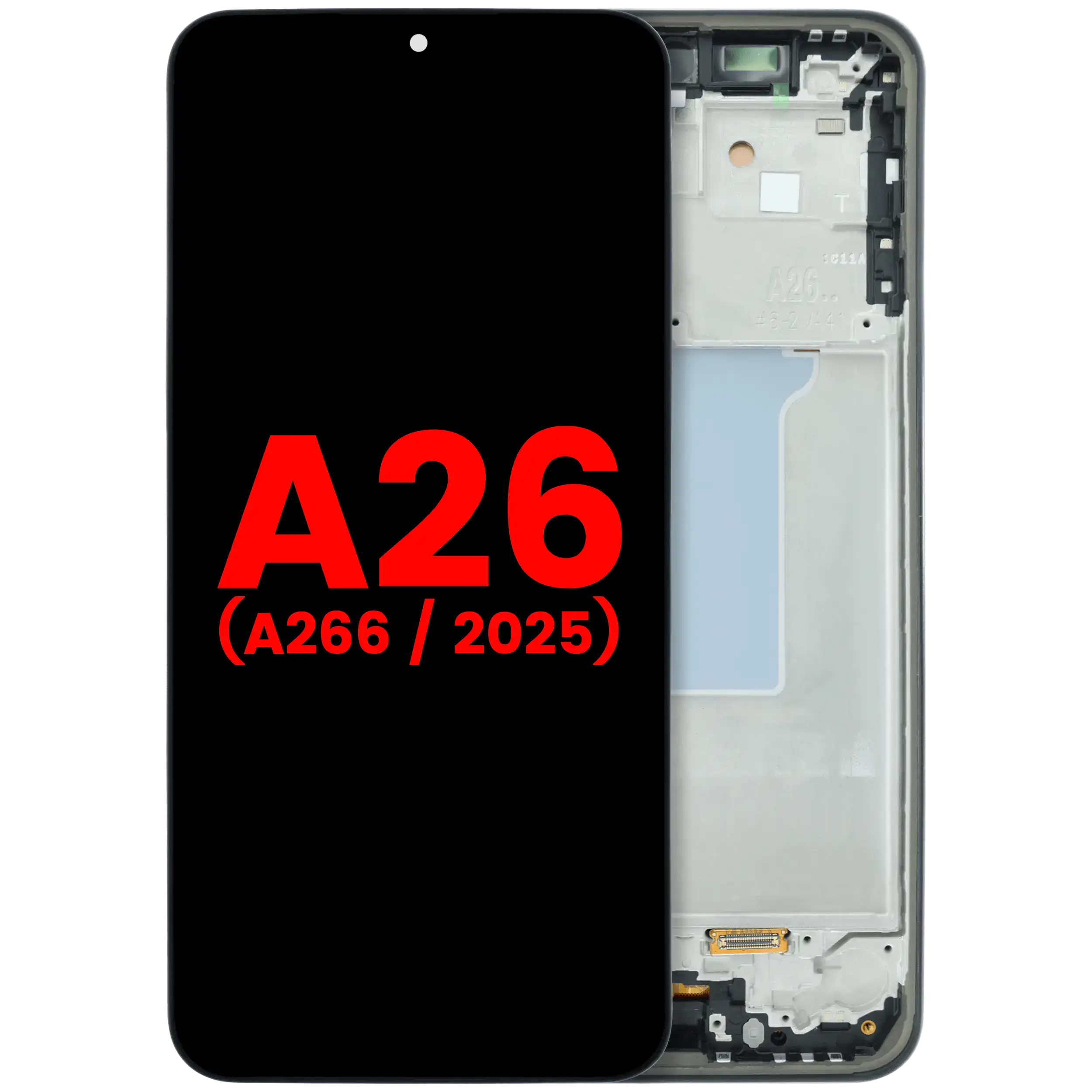 Display OLED completo con Frame per Samsung Galaxy A26 5G (A266 / 2025) (Nero)