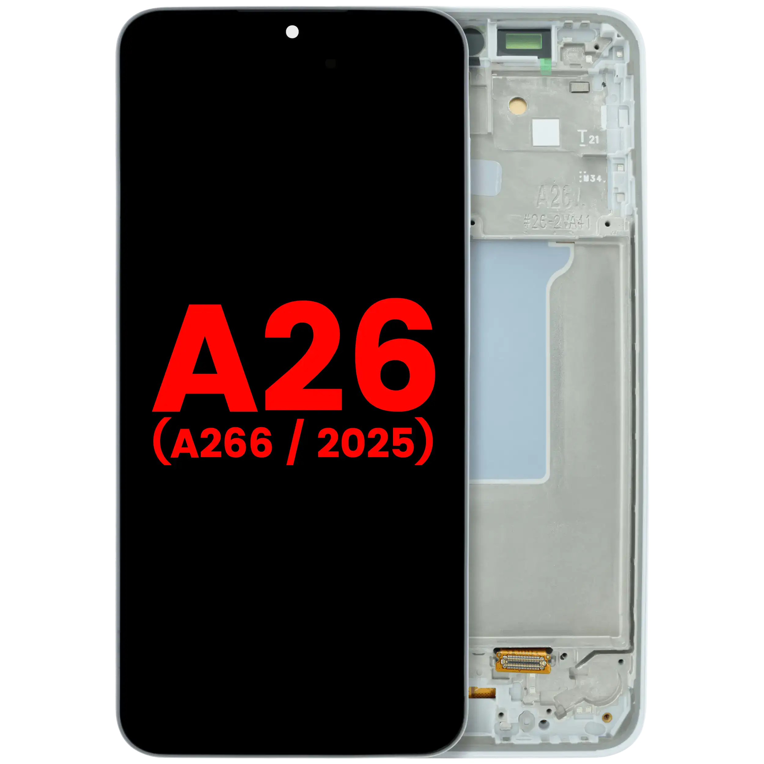 Display OLED completo con Frame per Samsung Galaxy A26 5G (A266 / 2025) (Bianco)