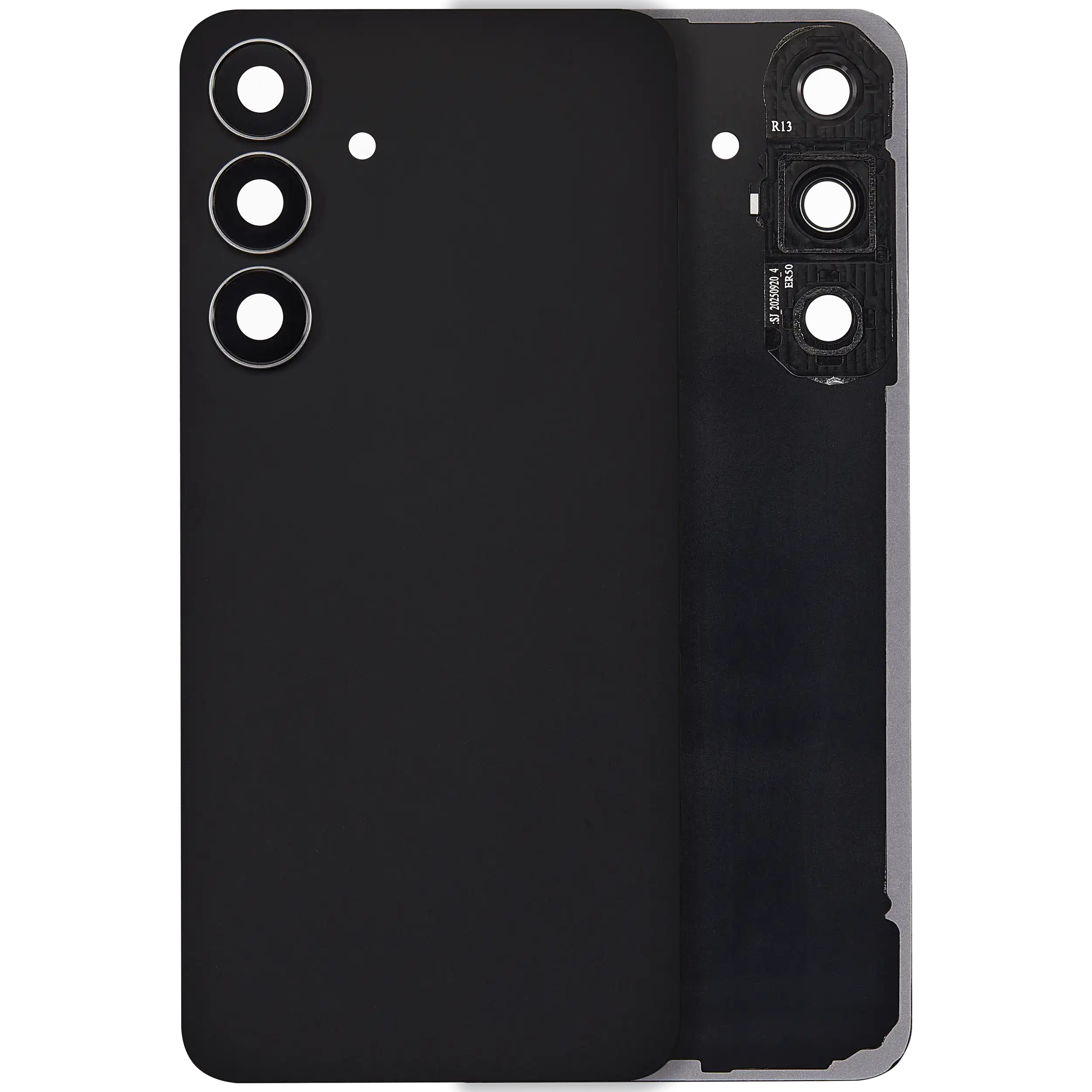 vetro cover posteriore con Vetro fotocamera per Samsung Galaxy S25 FE (No Logo) (Jetblack)
