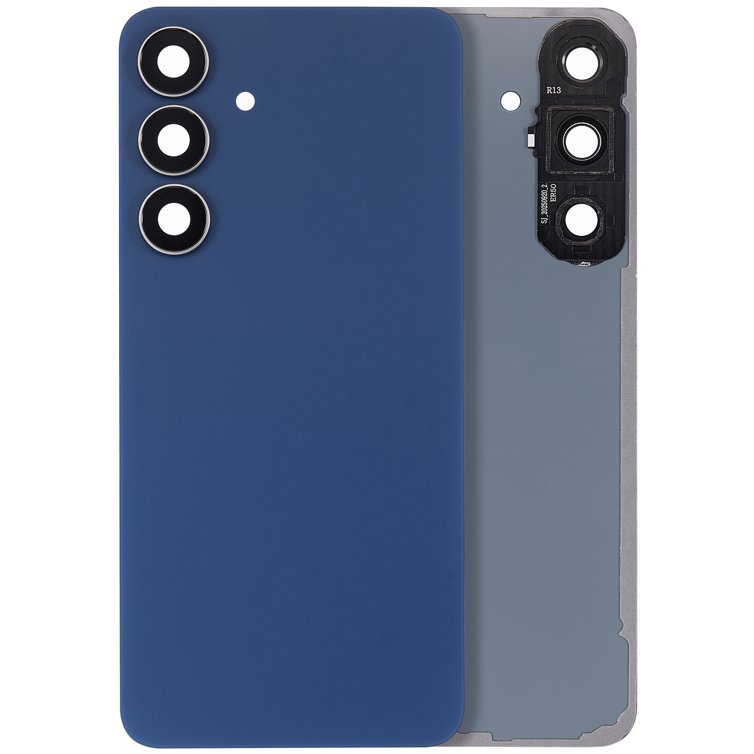 vetro cover posteriore con Vetro fotocamera per Samsung Galaxy S25 FE (No Logo) (Navy)