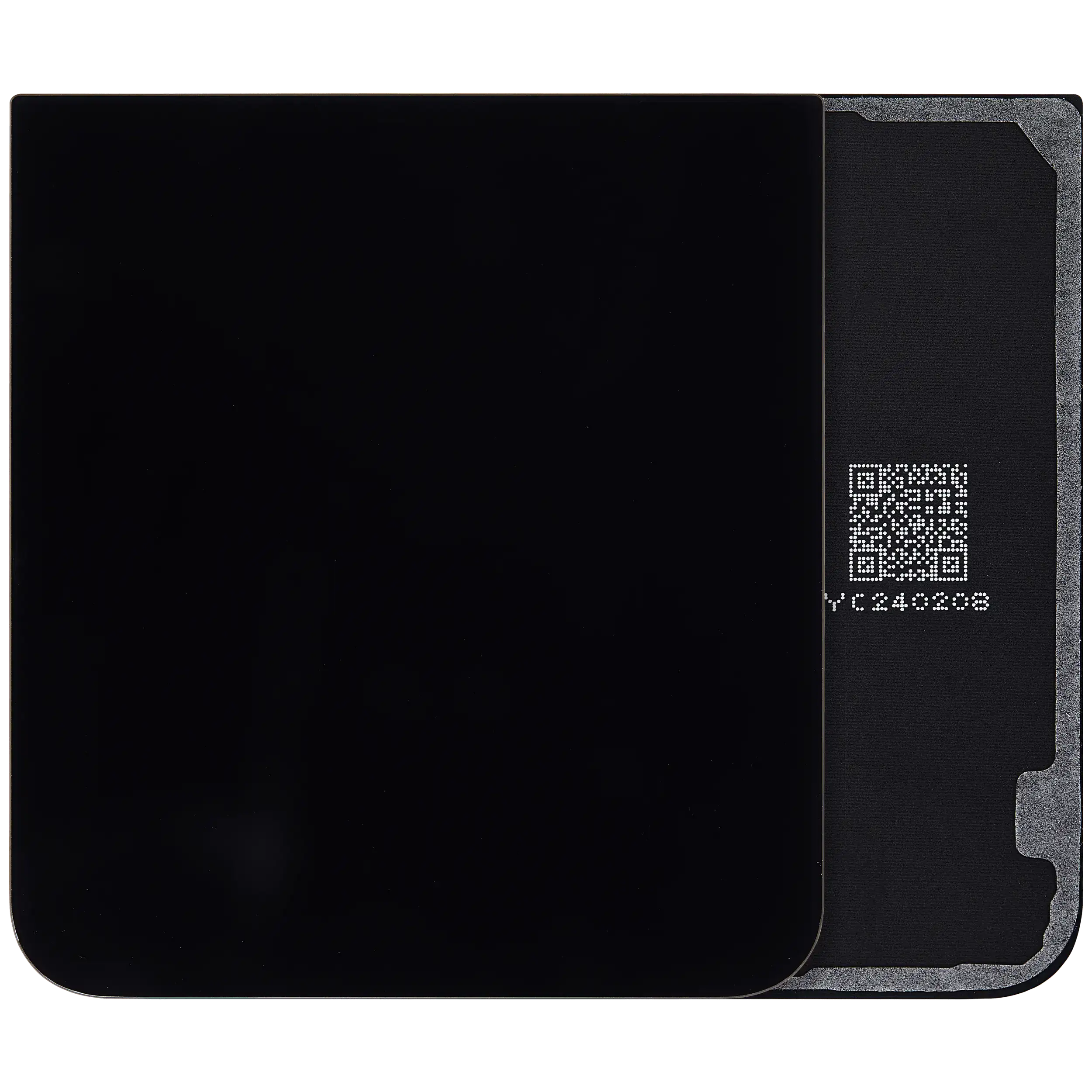 Bottom vetro cover posteriore per Samsung Galaxy Z Flip 7 FE 5G (F761) (No Logo) (Nero)
