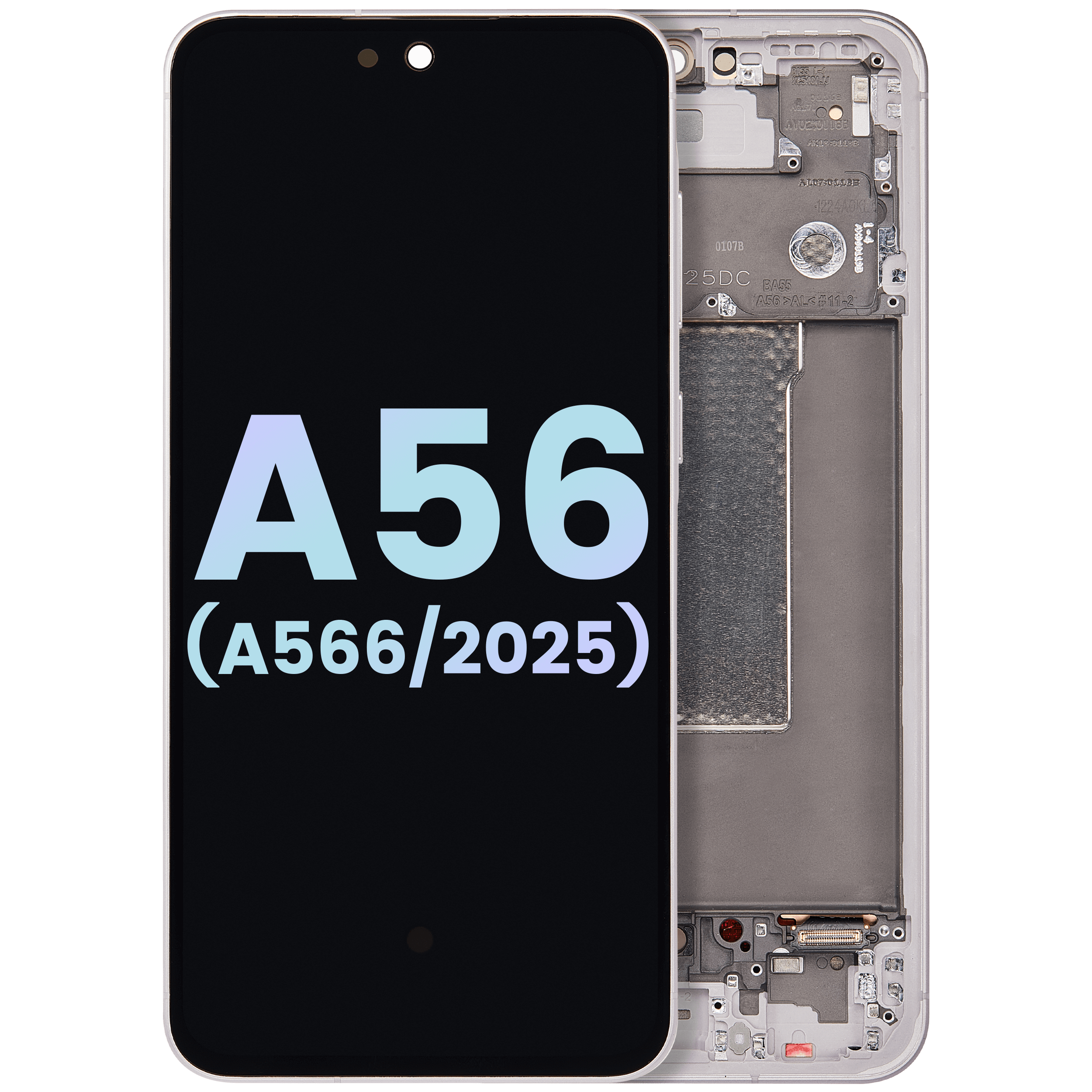 Display OLED completo con Frame per Samsung Galaxy A56 5G (A566 / 2025) (Service Pack) (Rosa)