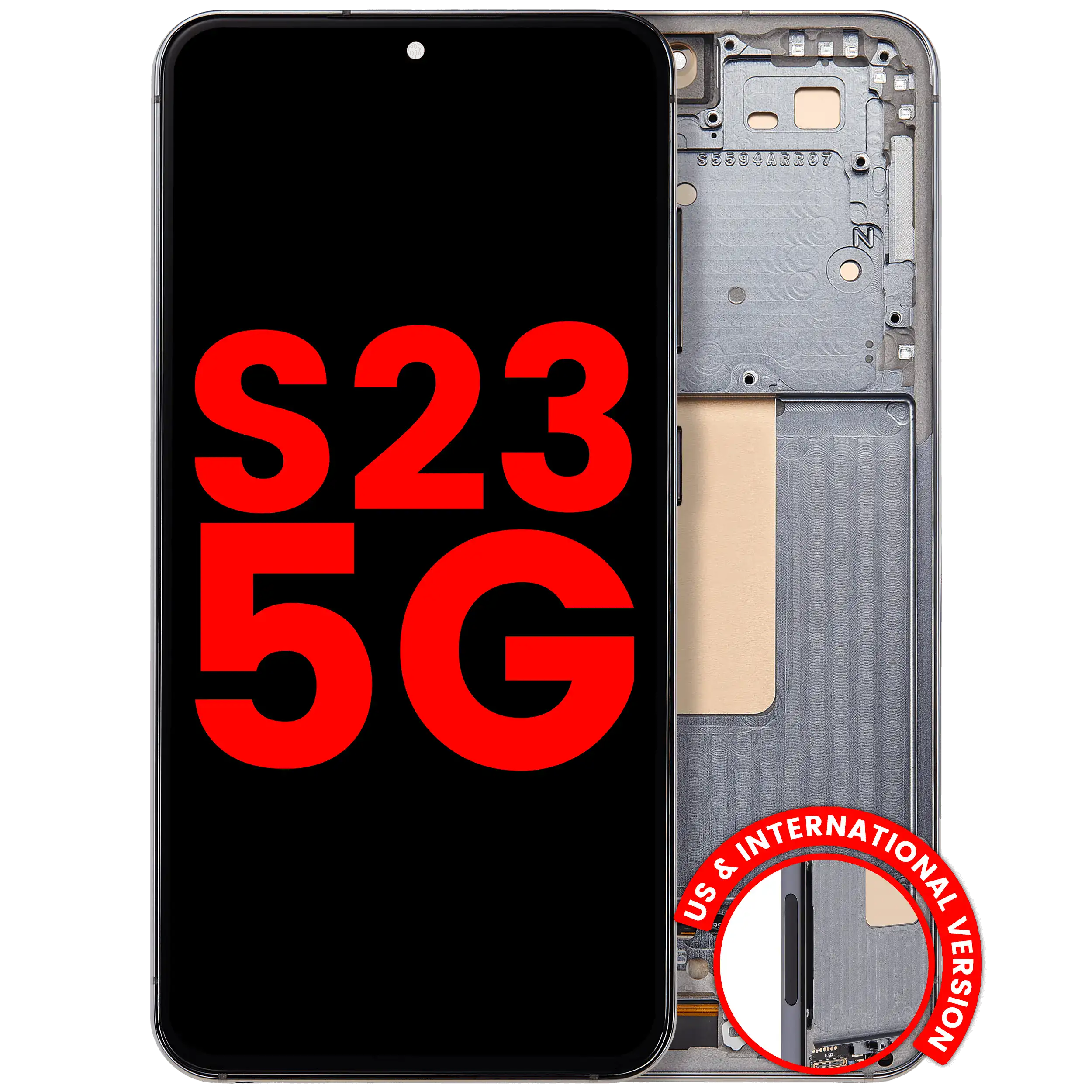 Display OLED completo con Frame per Samsung Galaxy S23 5G (US e International) (Verde)