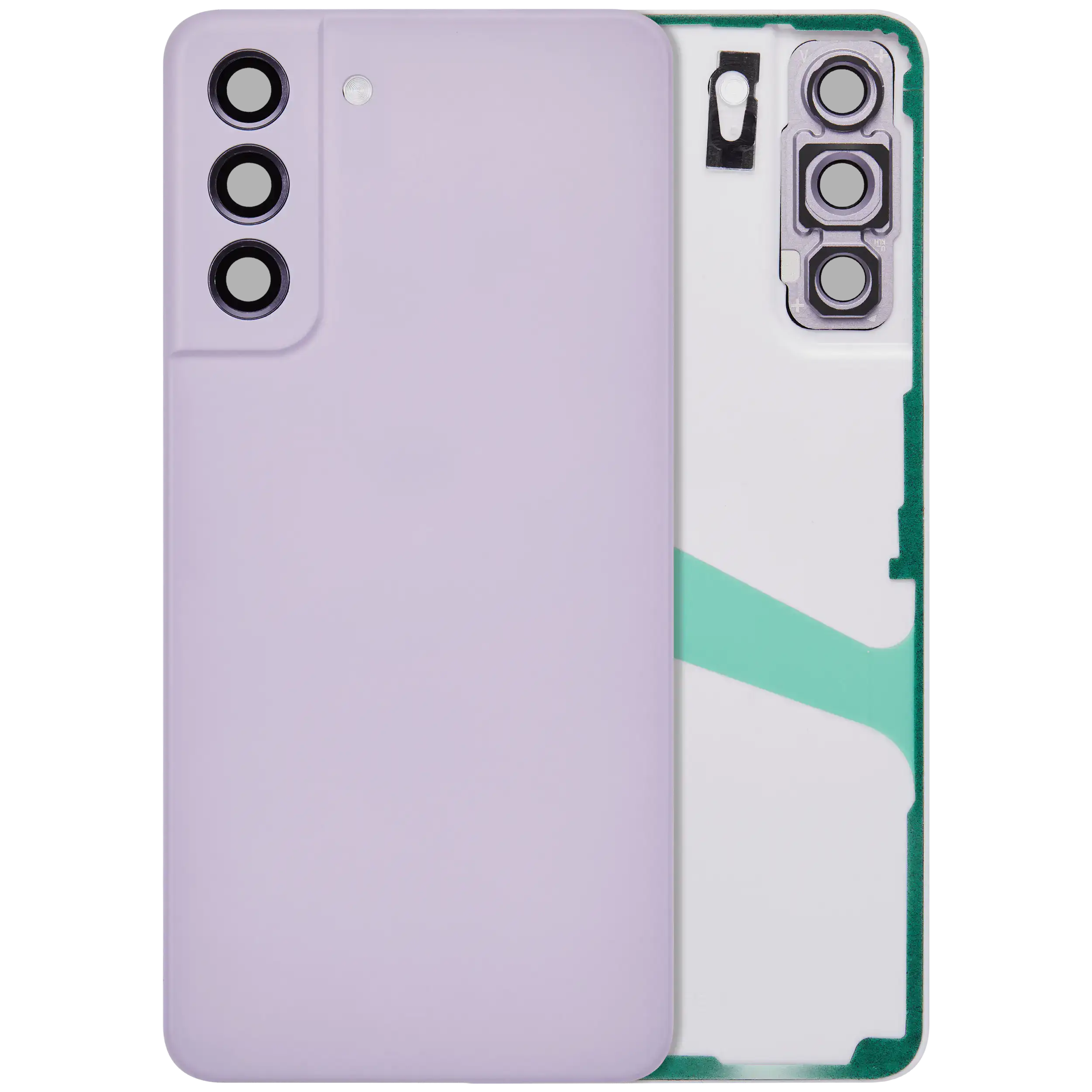 vetro cover posteriore con Vetro fotocamera per Samsung Galaxy S21 FE 5G (No Logo) (Lavanda)