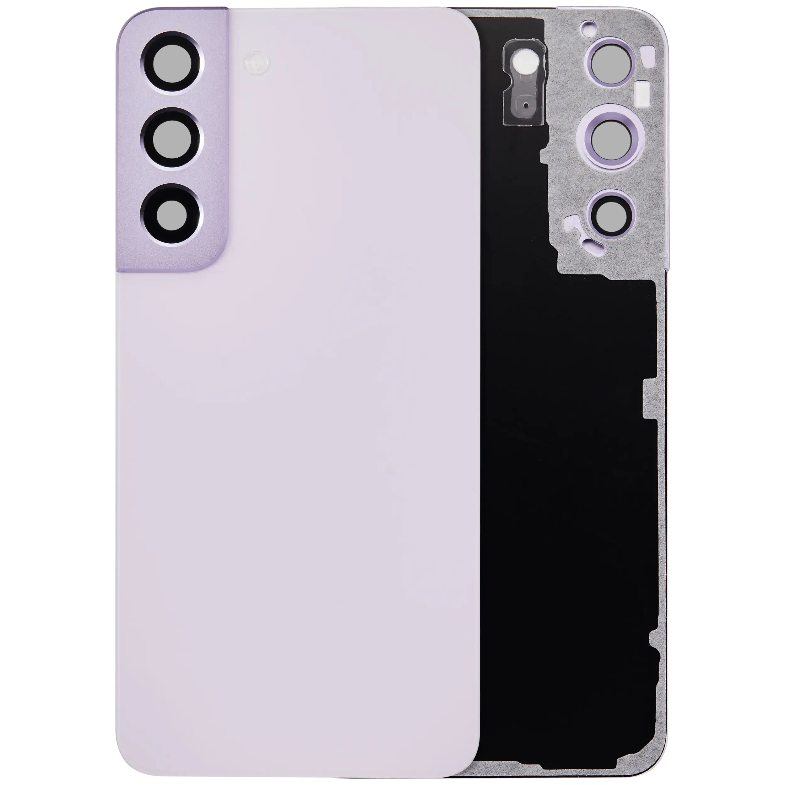 vetro cover posteriore con Vetro fotocamera per Samsung Galaxy S22 5G (No Logo) (Bora Viola)