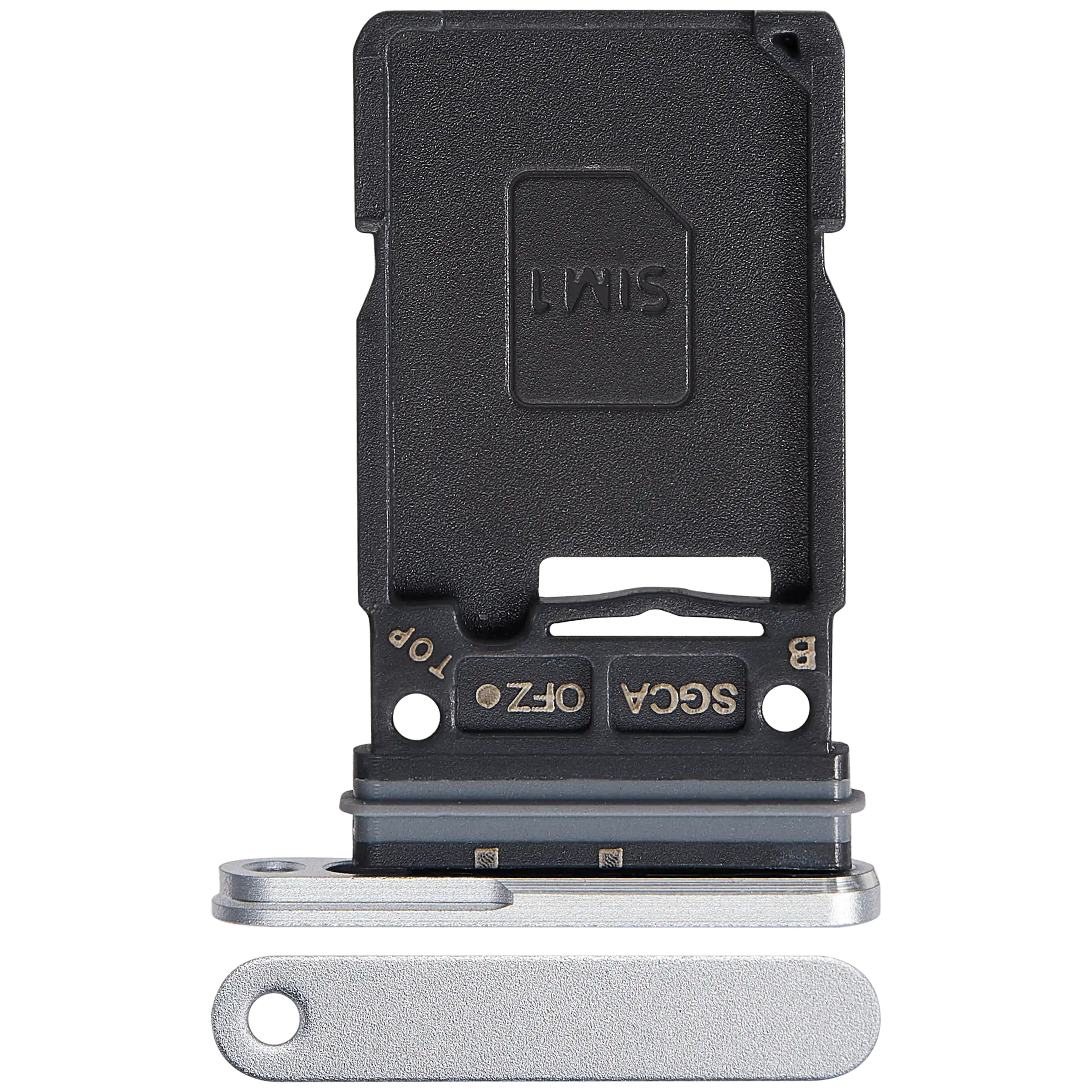 Carrellino SIM singola per Samsung Galaxy S25 FE 5G (Bianco) (Premium)