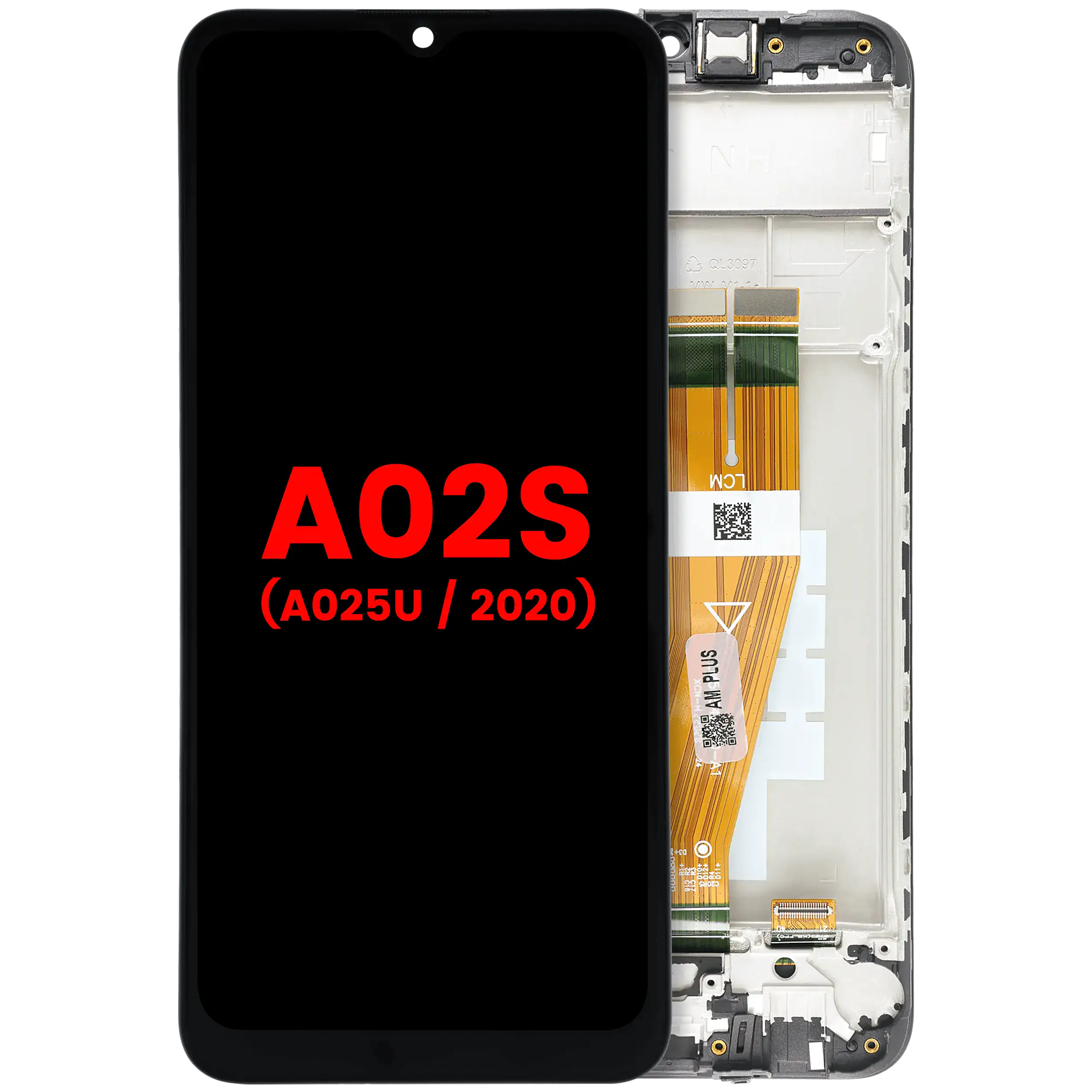 Display LCD completo con Frame per Samsung Galaxy A02S (A025U / 2020) (US Version) (tutti i colori)