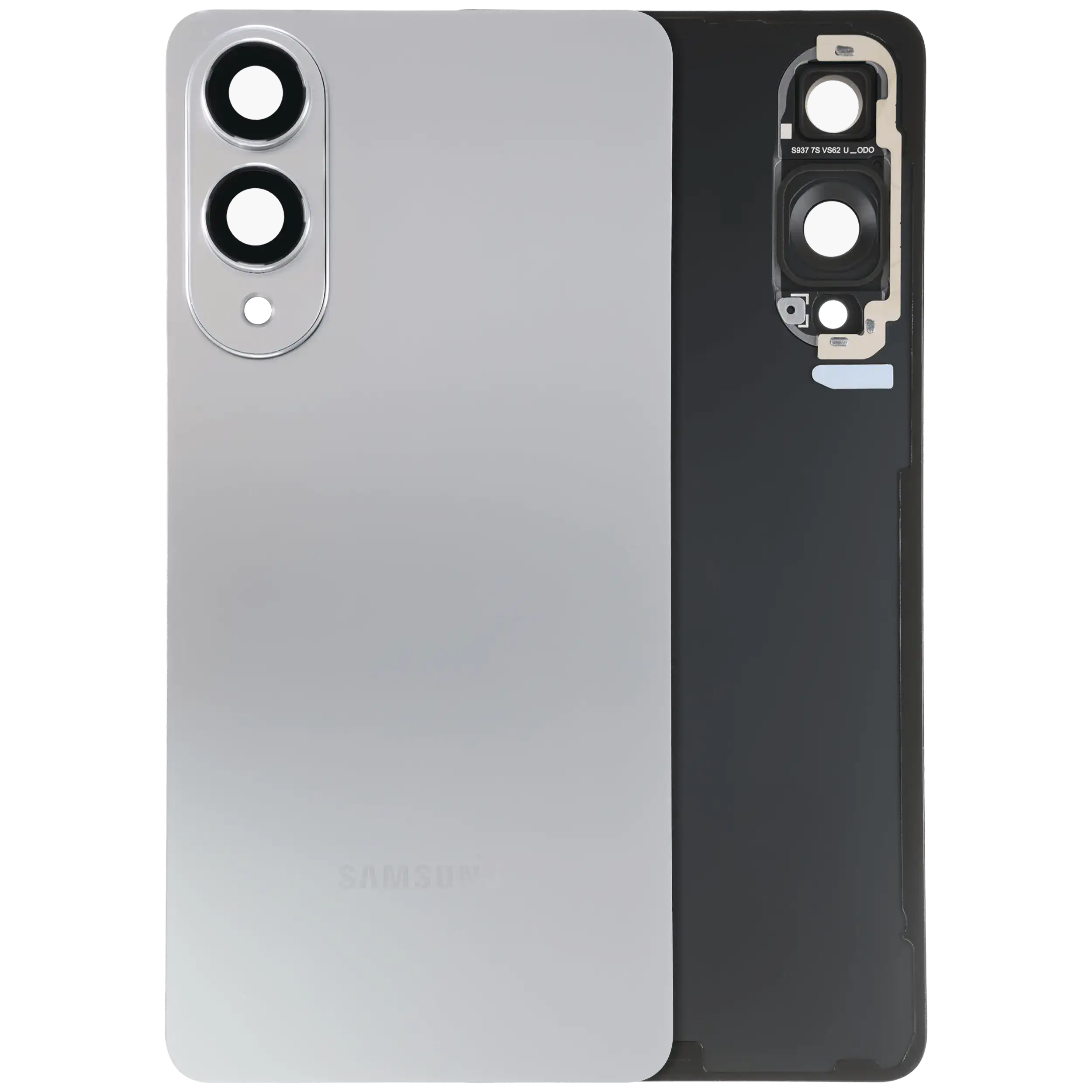 vetro cover posteriore con Vetro fotocamera per Samsung Galaxy S25 Edge 5G (Service Pack) (Titanio Argento)