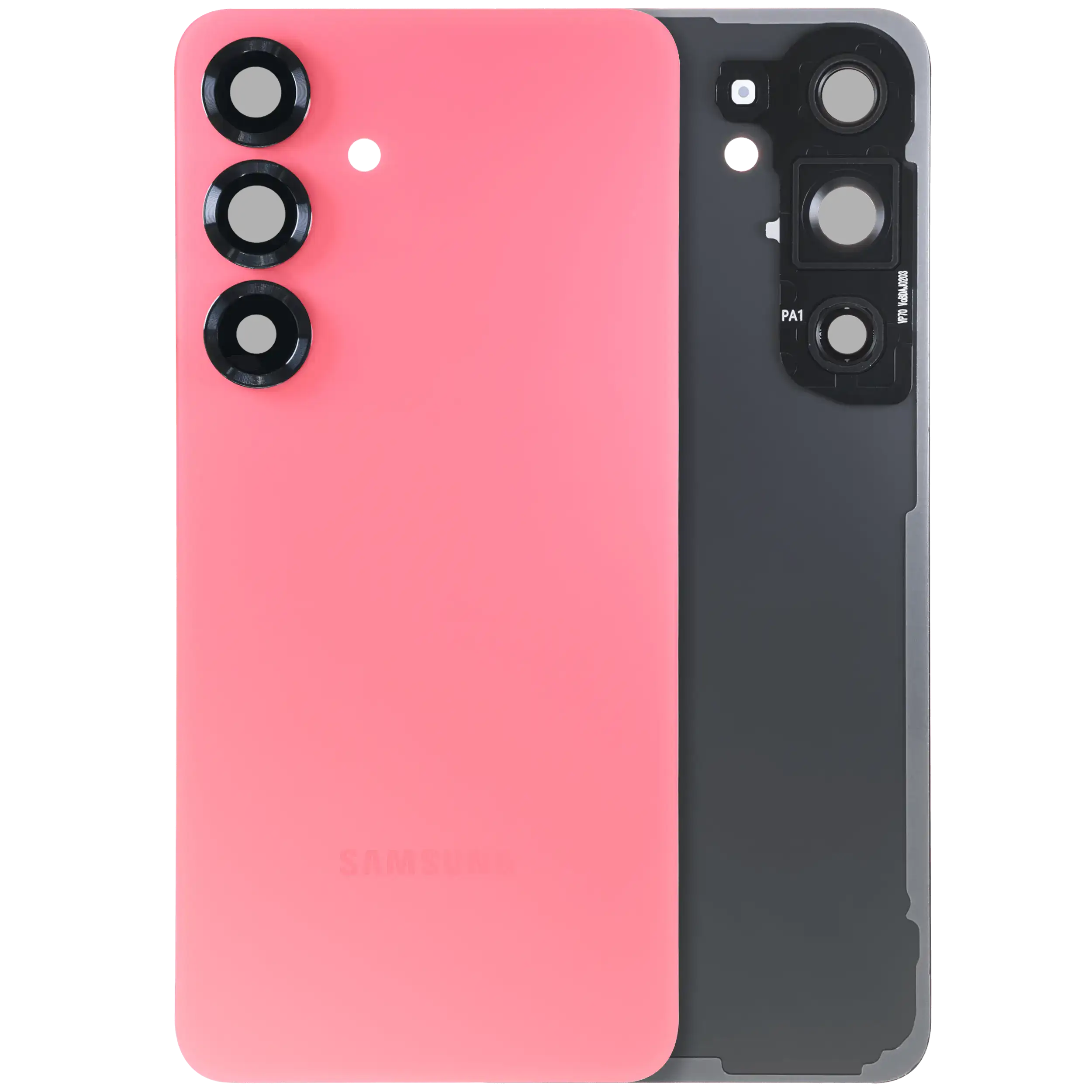 vetro cover posteriore con Vetro fotocamera per Samsung Galaxy S25 5G (Service Pack) (Coral Rosso)
