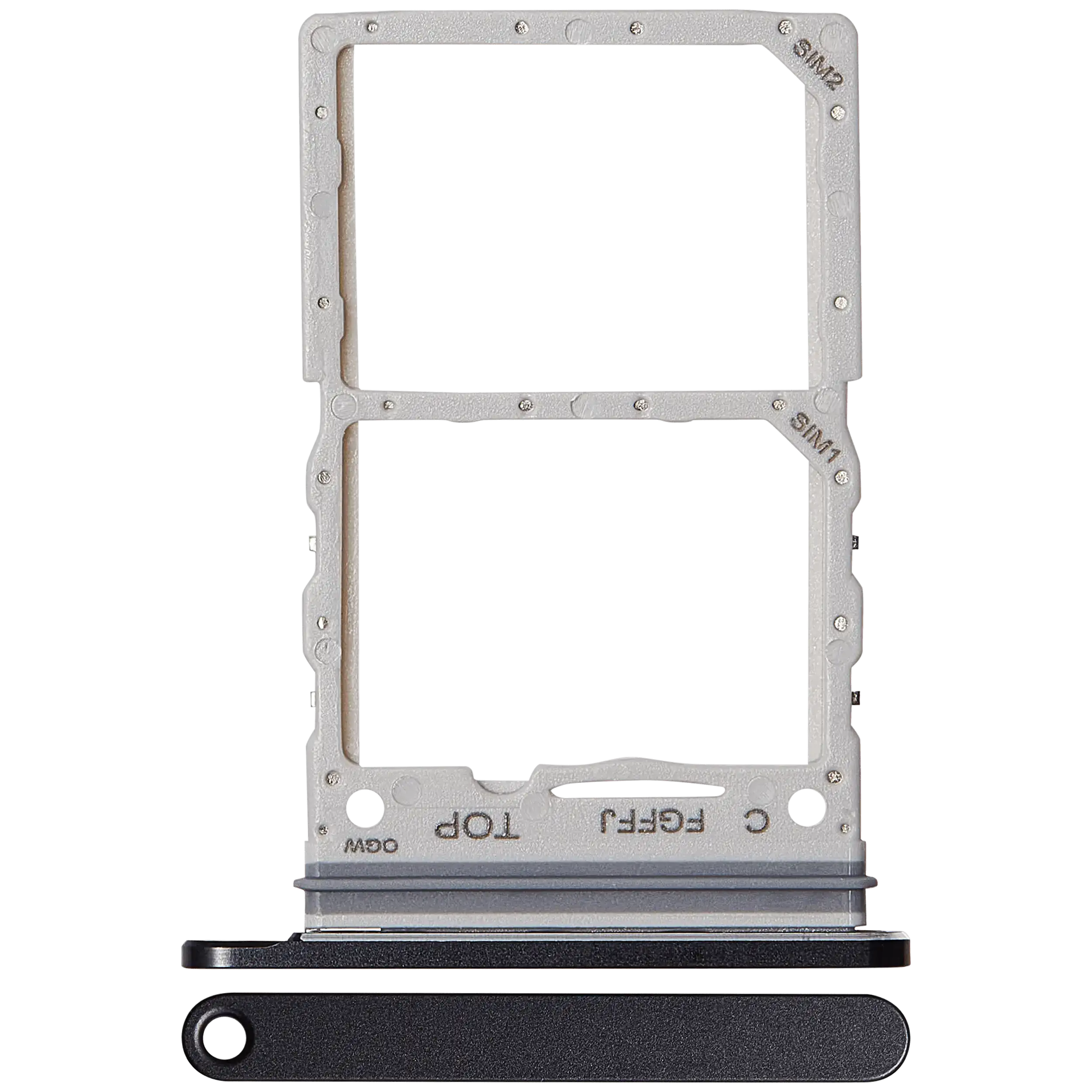 Carrellino doppia SIM per Samsung Galaxy Z Flip 7 5G (F766) (Jet Nero)