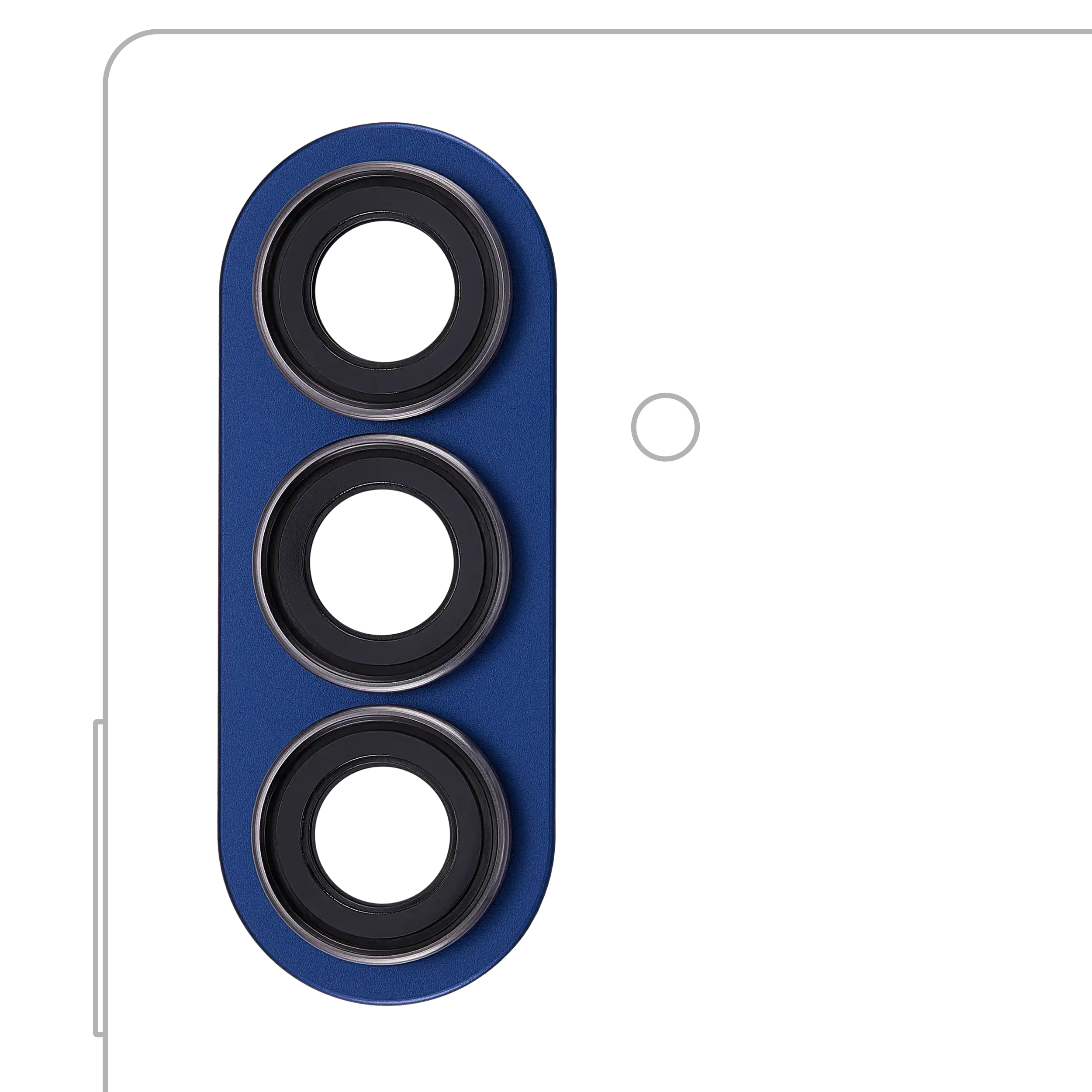 Lente fotocamera posteriore con Cornice Ring per Samsung Galaxy Z Fold 7 (F966) (Blu Shadow)