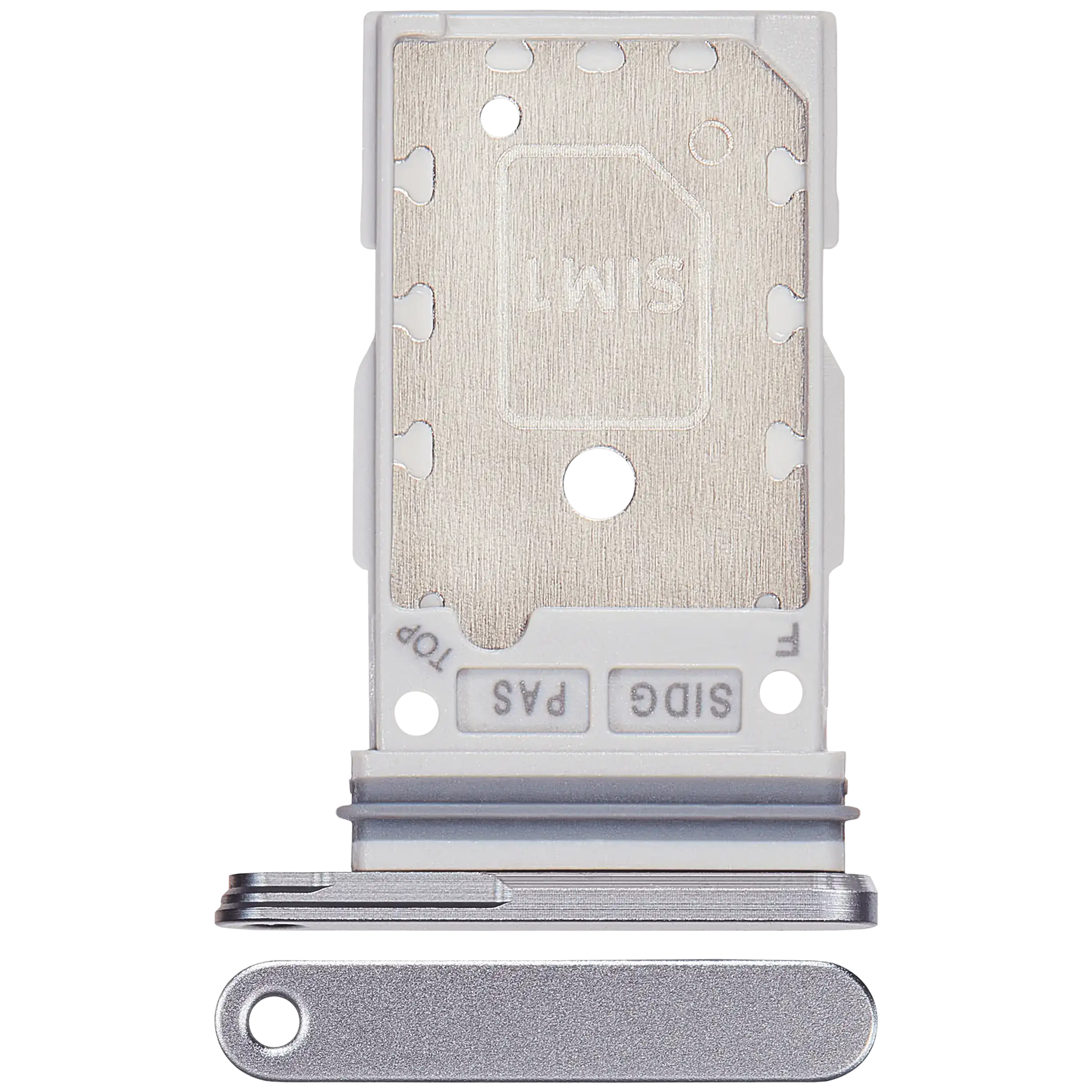 Carrellino doppia SIM per Samsung Galaxy S26 Plus (S947) (Argento Shadow)