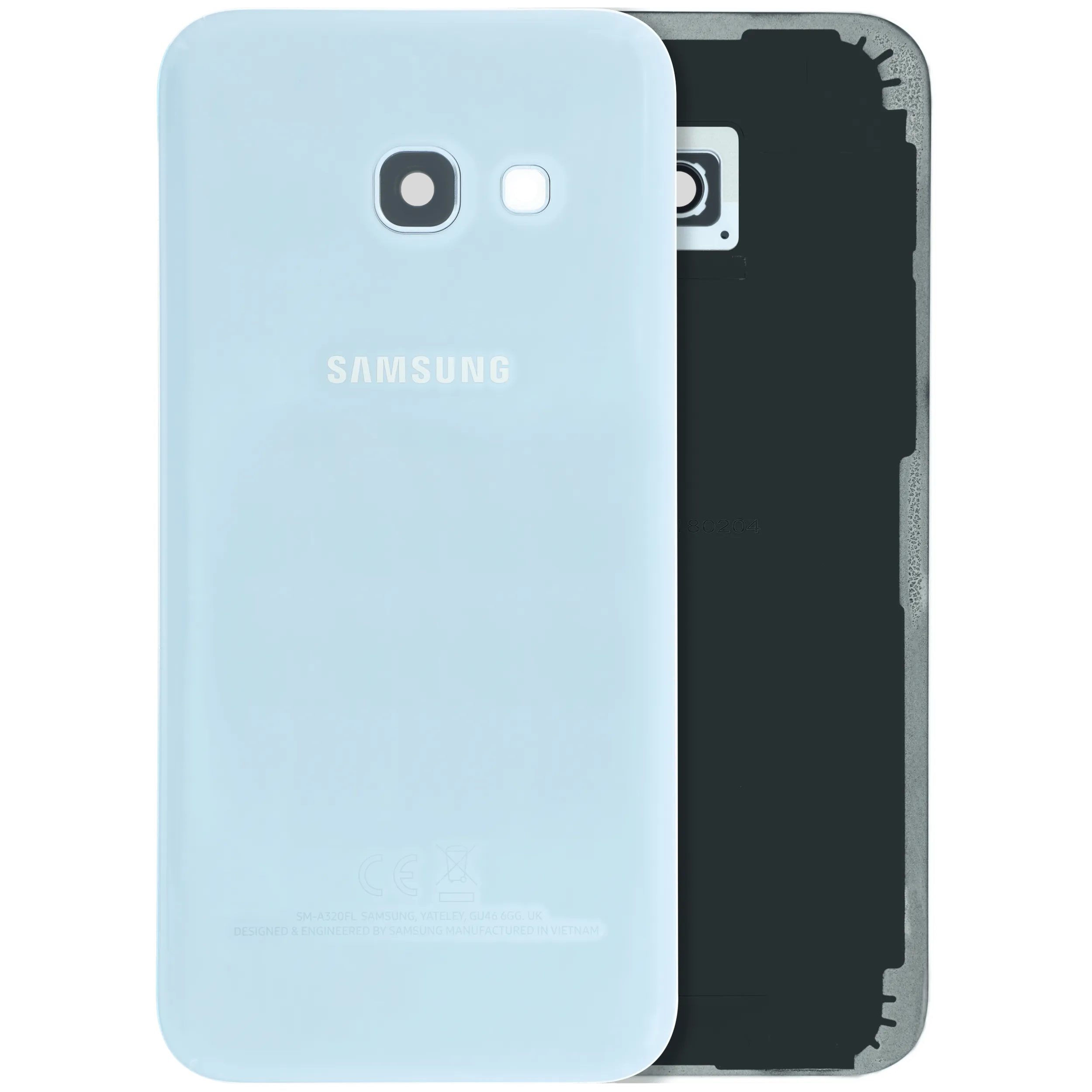 Cover posteriore con Vetro fotocamera compatibile per Samsung Galaxy A3 (A320) (Service Pack) (Blu)