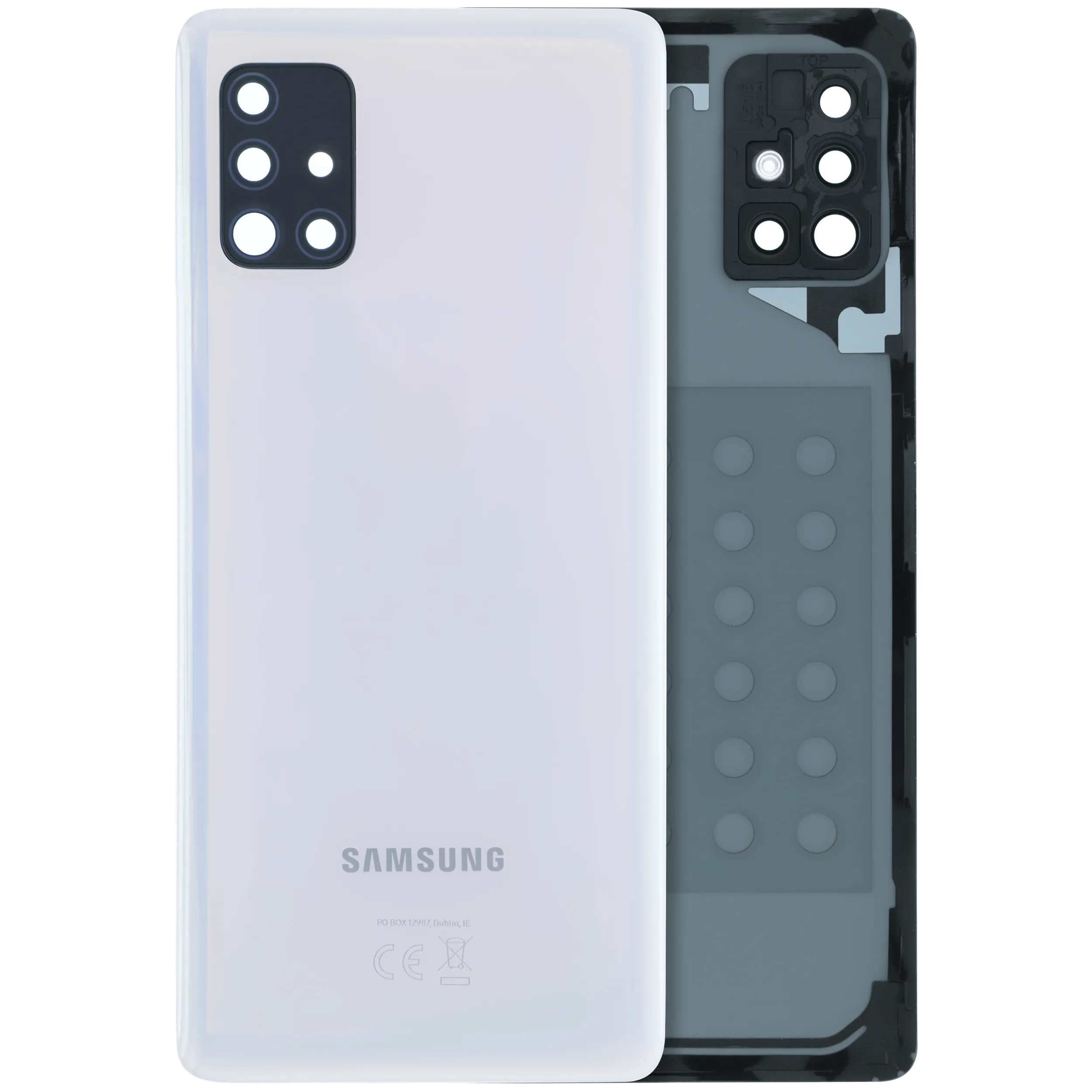 Cover posteriore con Vetro fotocamera per Samsung Galaxy A51 (A516) (Service Pack) (Bianco)