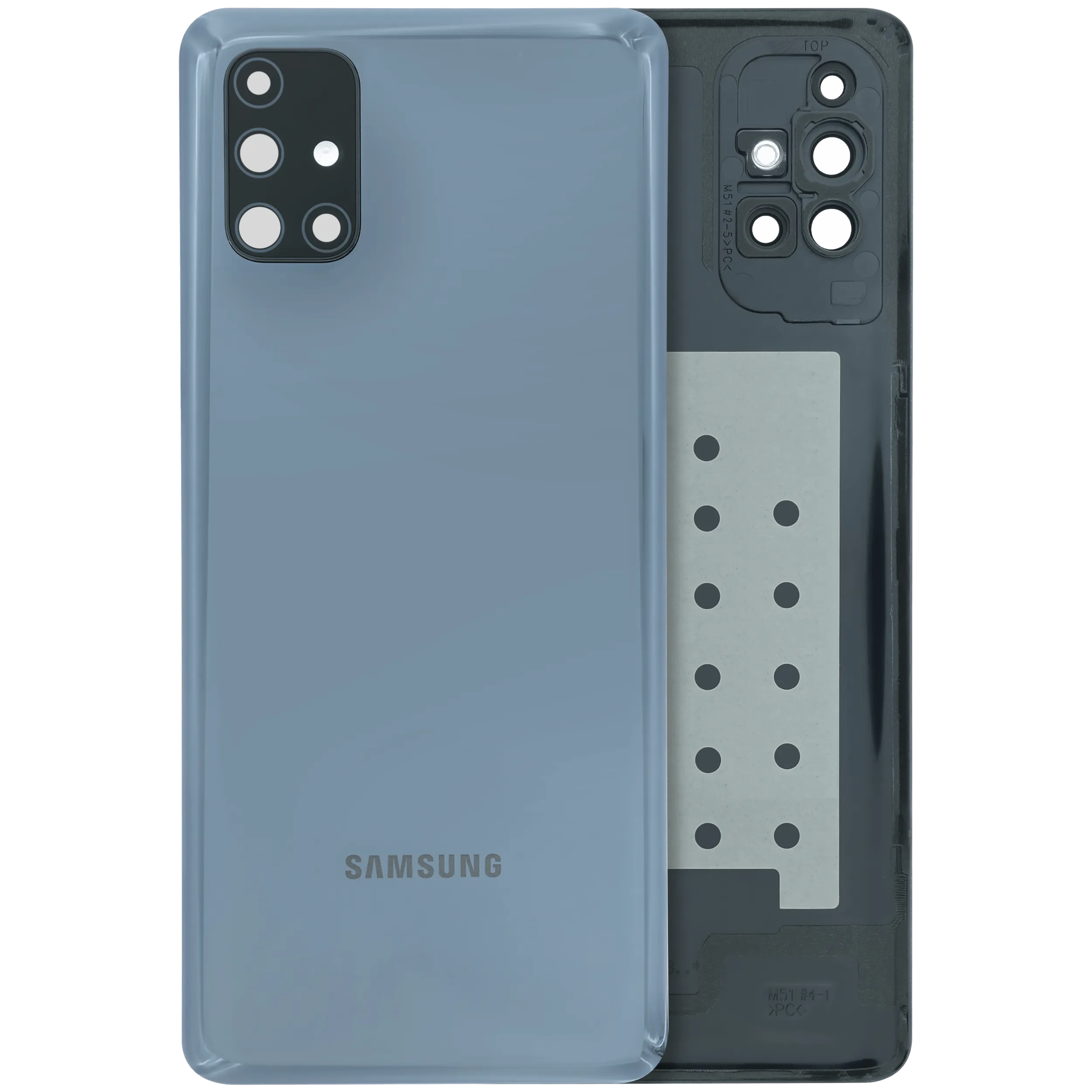 Cover posteriore con Vetro fotocamera per Samsung Galaxy M51 (M515) (Service Pack) (Nero)