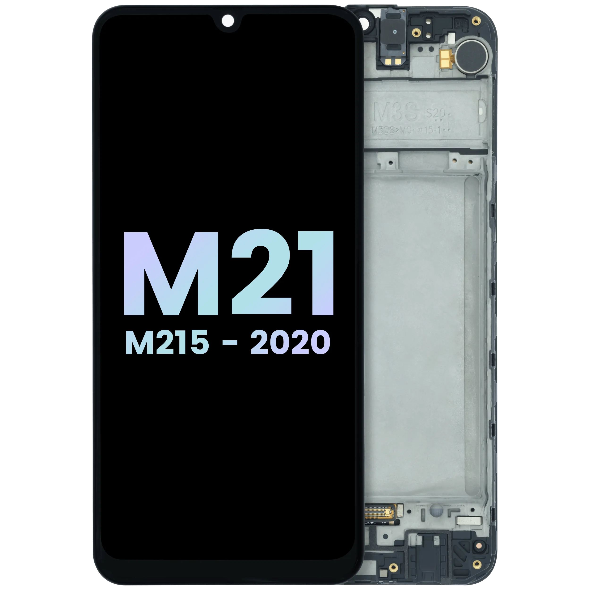 Display OLED completo con Frame compatibile per Samsung Galaxy M21 (SM-M215) (Service Pack) (Nero)
