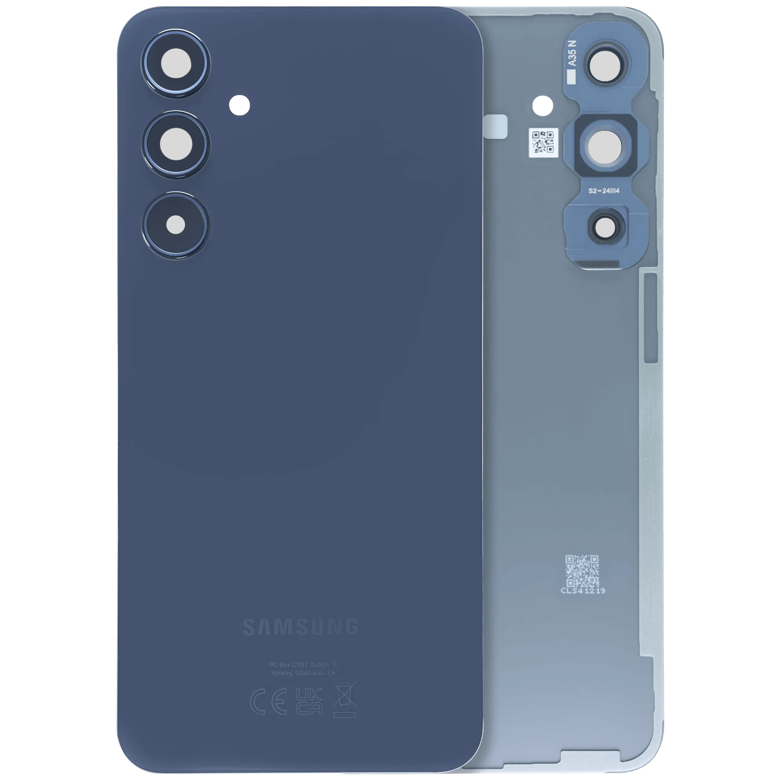 Cover posteriore con Vetro fotocamera per Samsung Galaxy A35 5G (A356) (Service Pack) (Nero)