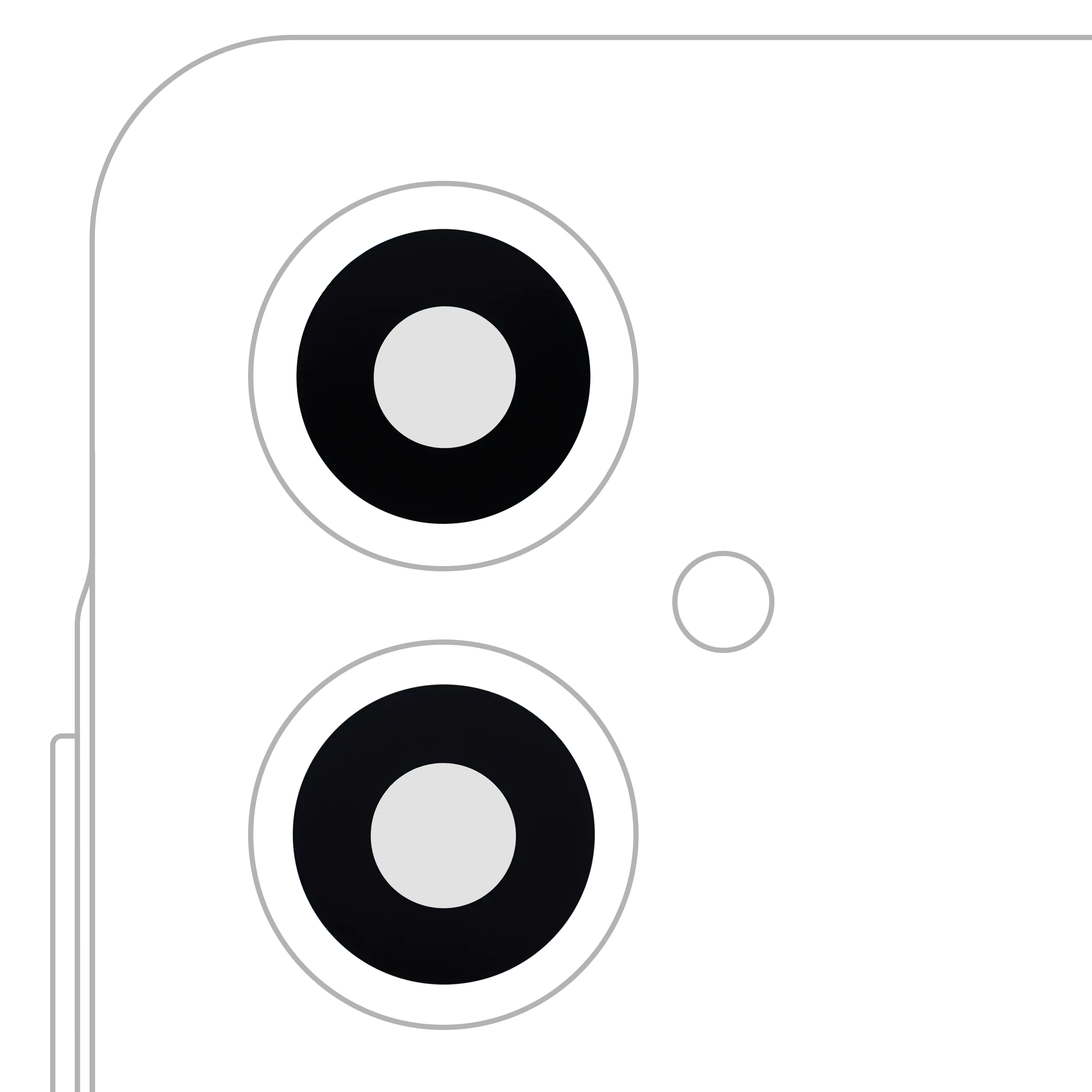 Lente fotocamera posteriore (solo vetro) con adesivo per Samsung Galaxy A06 5G (A066 / 2025)