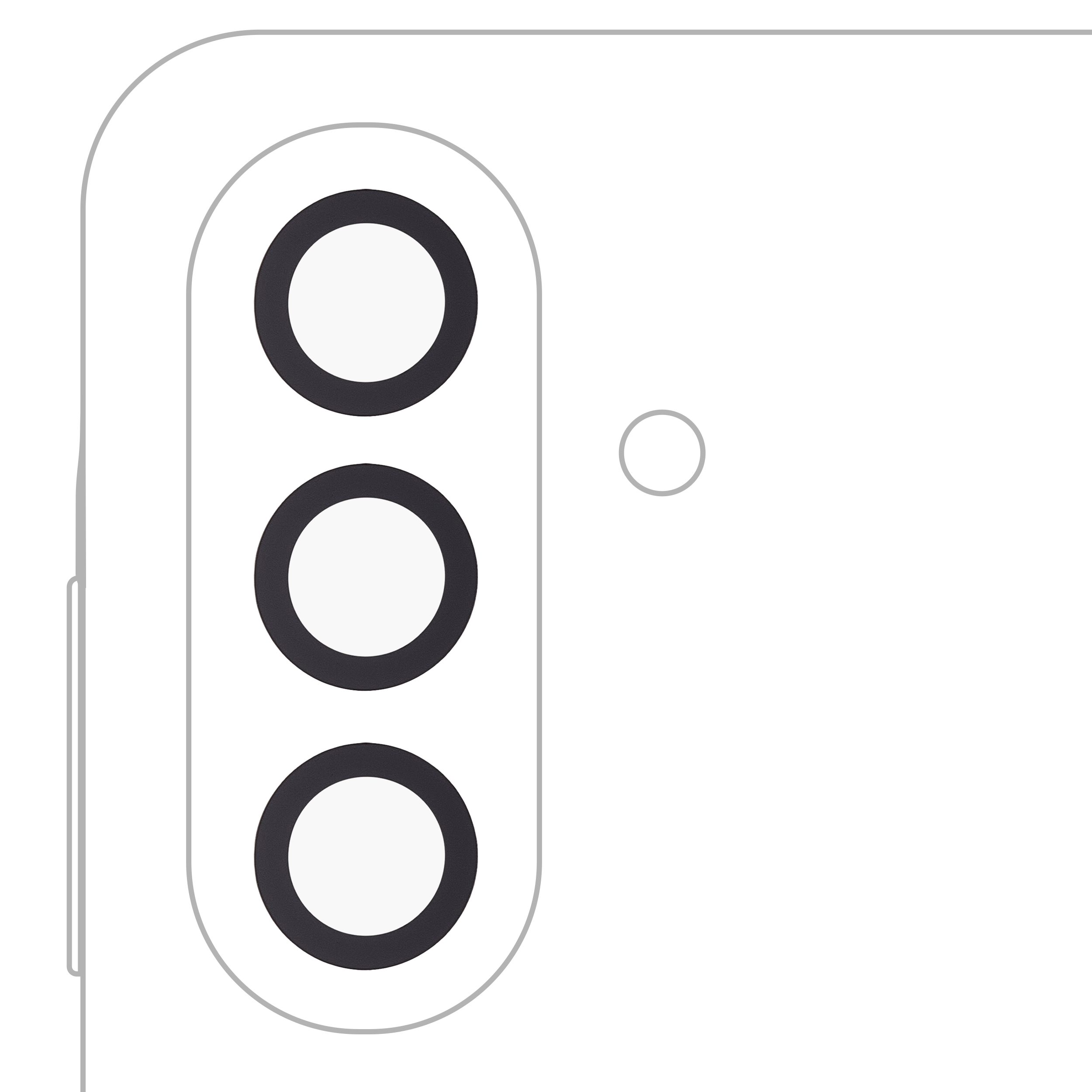 Lente fotocamera posteriore (solo vetro) con adesivo per Samsung Galaxy A56 5G (A566 / 2025)