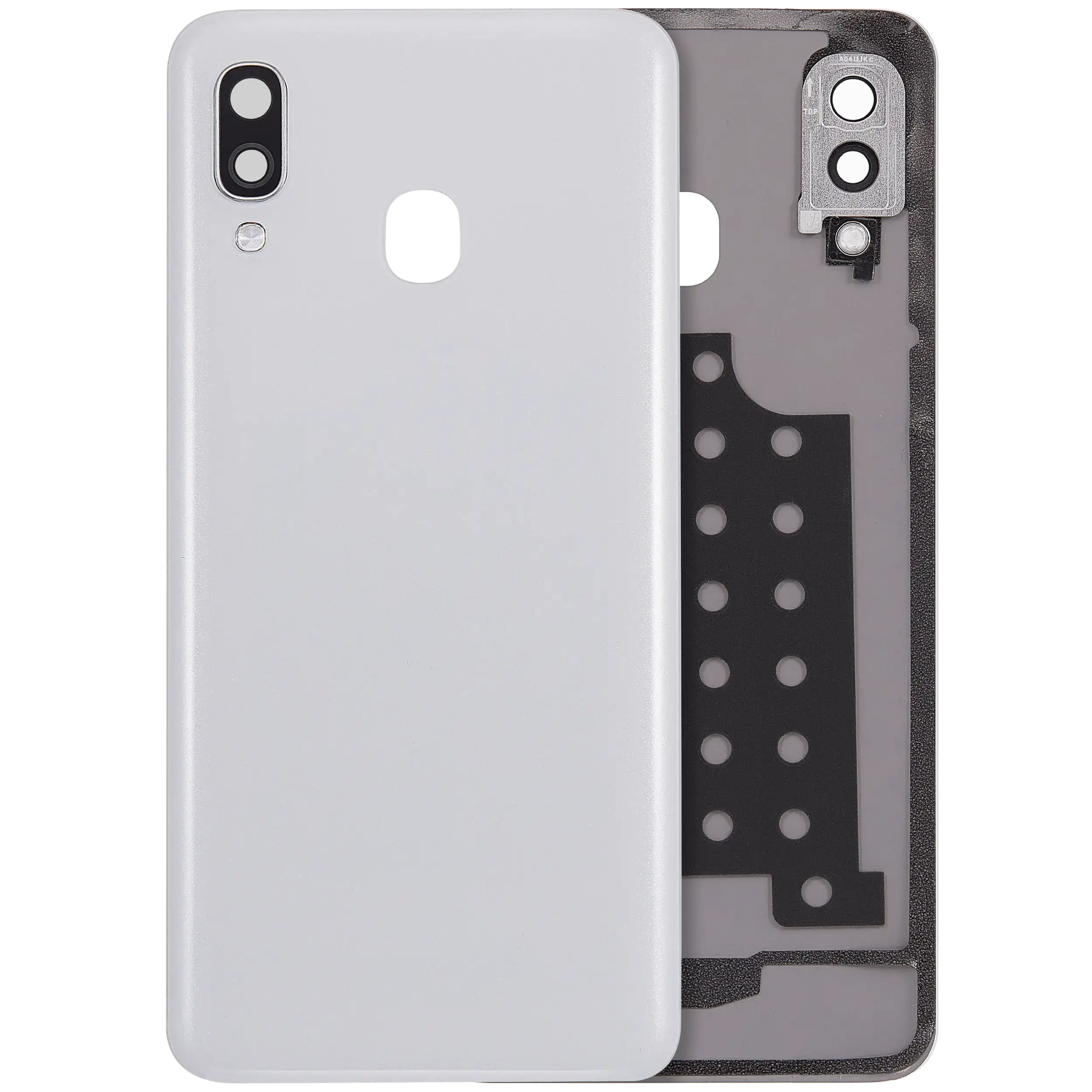 vetro cover posteriore con Vetro fotocamera compatibile per Samsung Galaxy A40 (A405 / 2019) (Bianco)