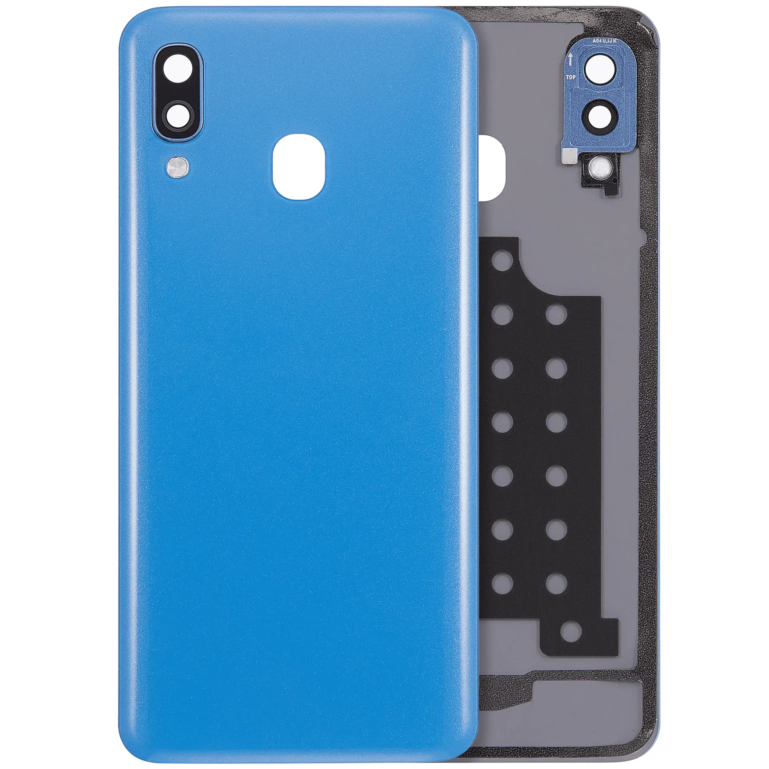 vetro cover posteriore con Vetro fotocamera compatibile per Samsung Galaxy A40 (A405 / 2019) (Blu)