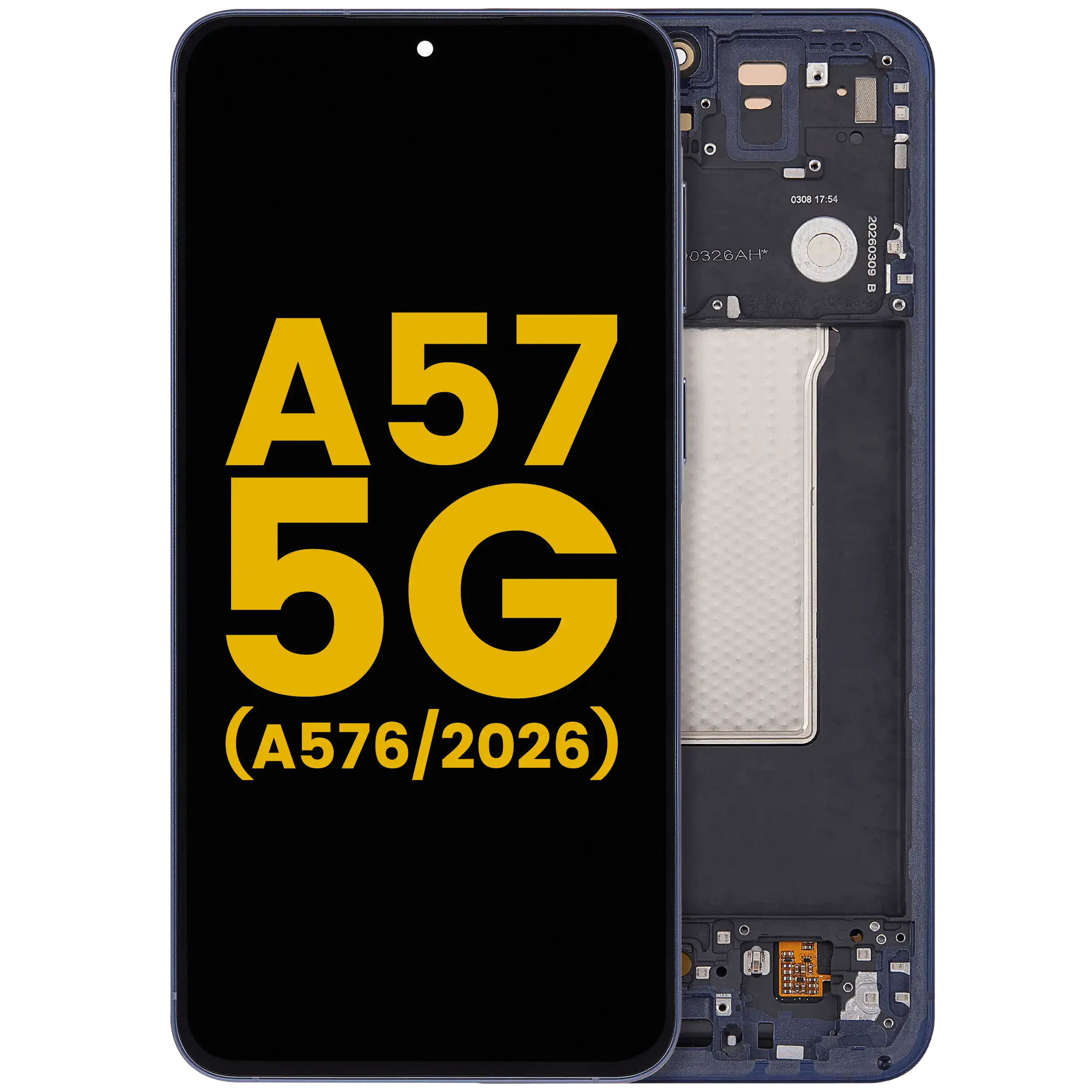 Display OLED completo con Frame per Samsung Galaxy A57 5G (A576 / 2026) (Refurbished) (Navy)