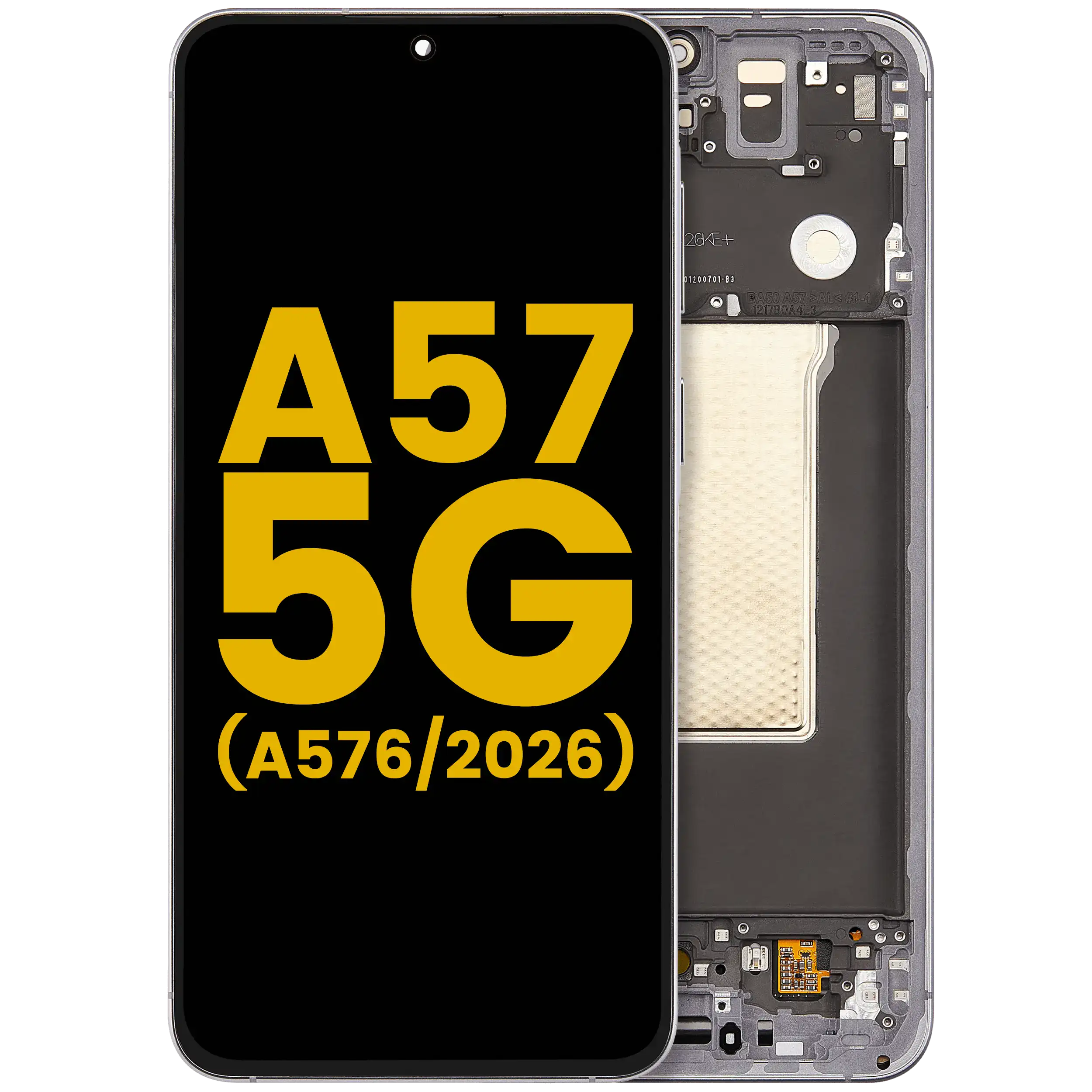 Display OLED completo con Frame per Samsung Galaxy A57 5G (A576 / 2026) (Refurbished) (Grigio)