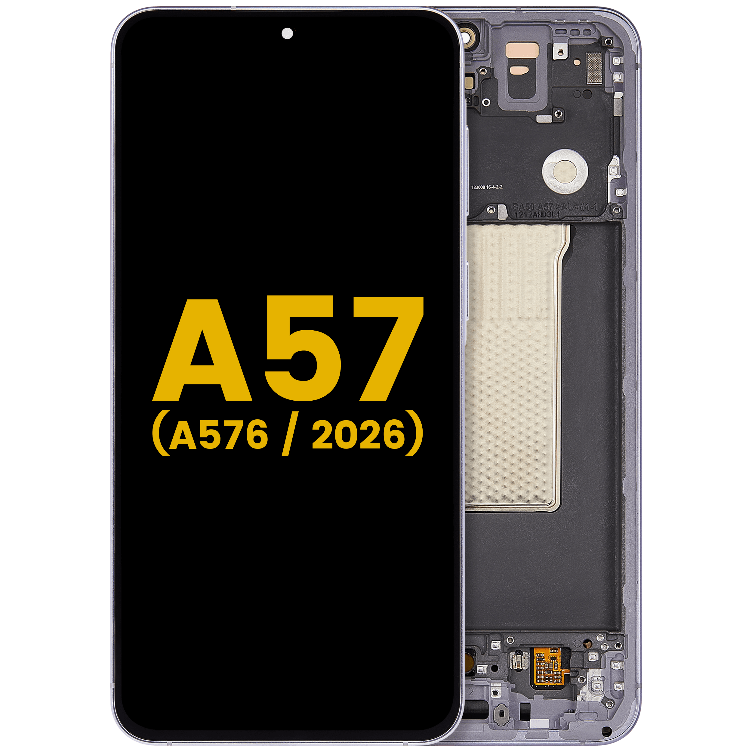 Display OLED completo con Frame per Samsung Galaxy A57 5G (A576 / 2026) (Refurbished) (Lilac)