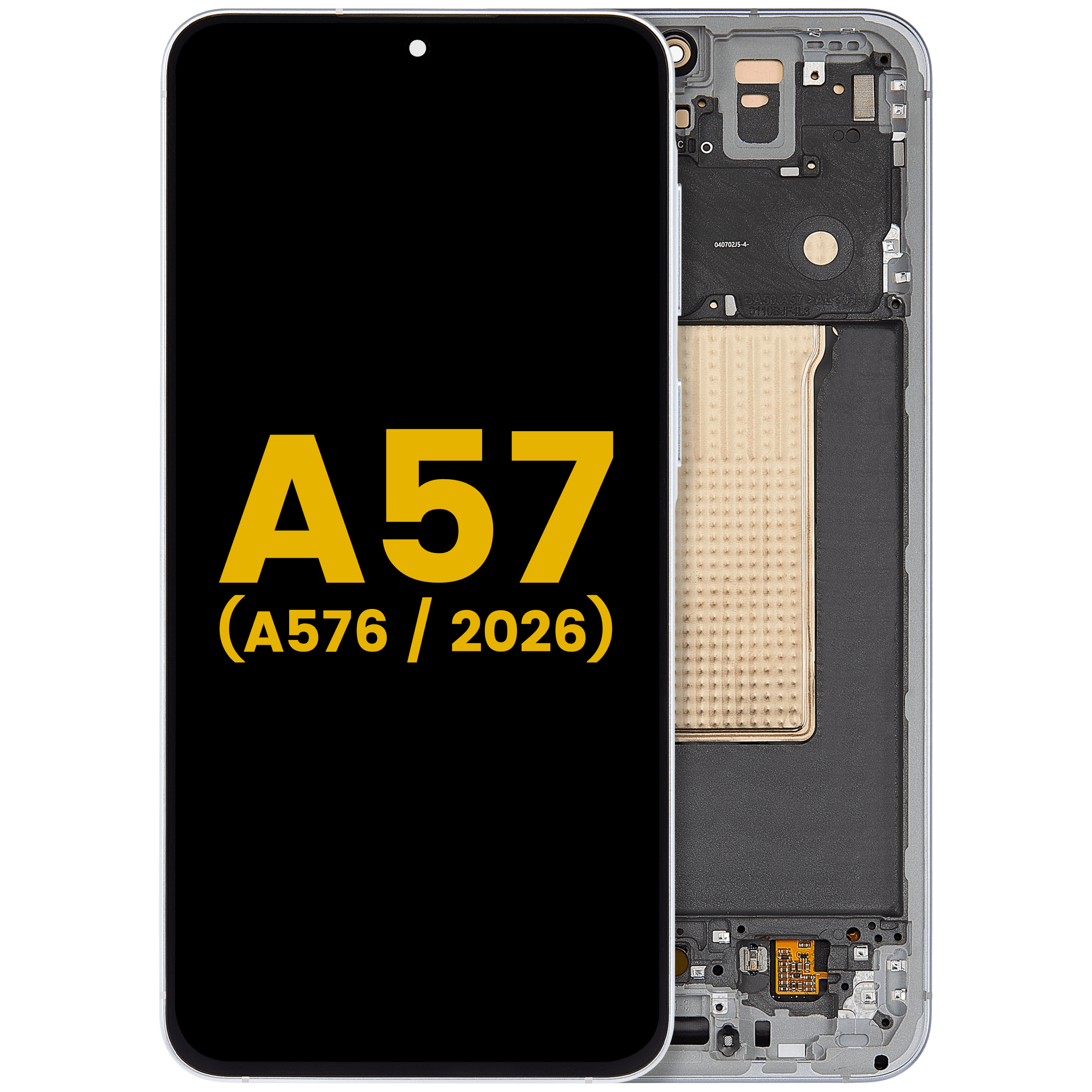 Display OLED completo con Frame per Samsung Galaxy A57 5G (A576 / 2026) (Refurbished) (Icyblue)