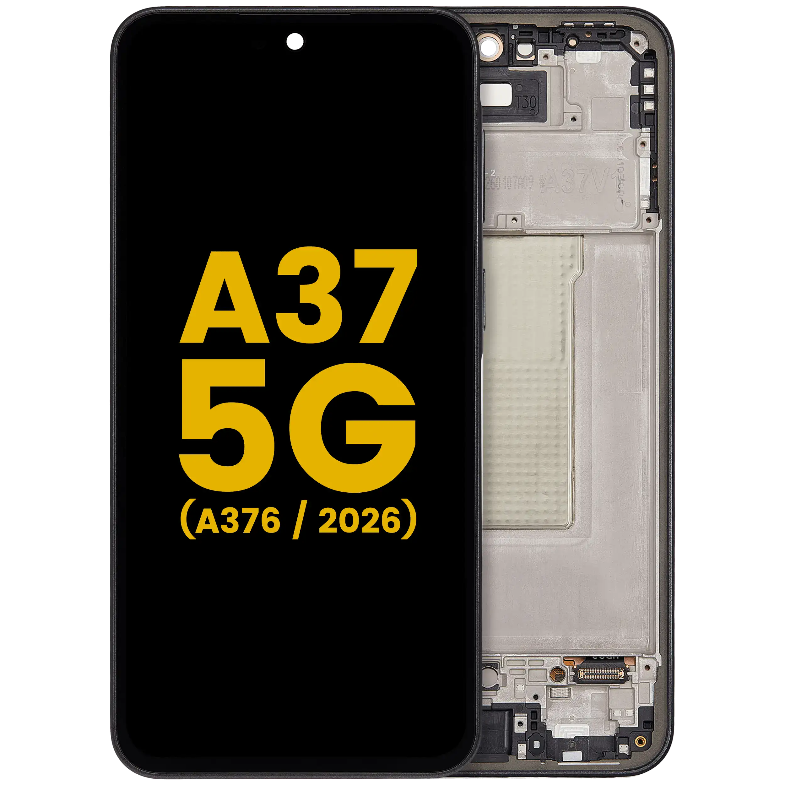 Display OLED completo con Frame per Samsung Galaxy A37 5G (A376 / 2026) (Refurbished) (Charkoal)