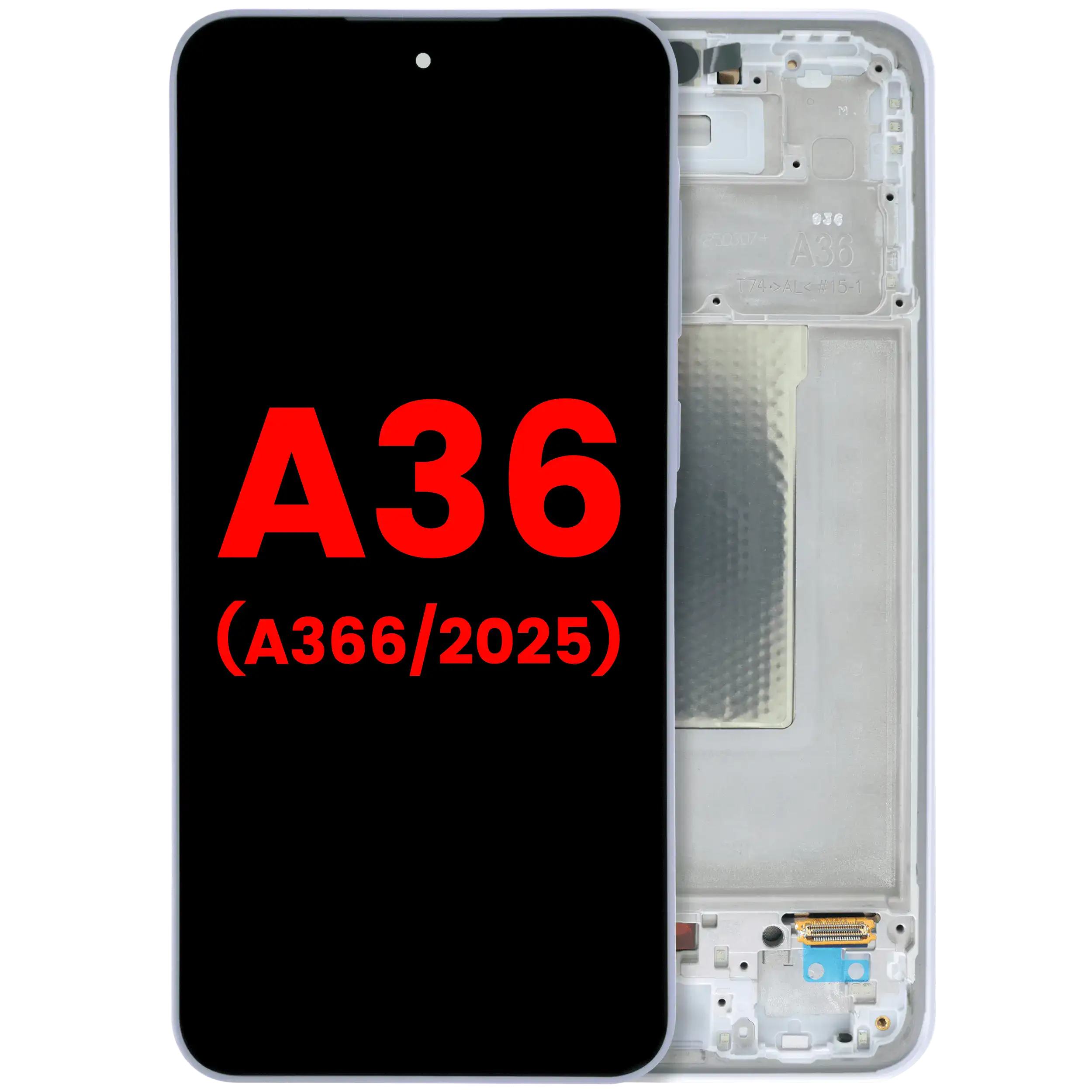 Display OLED completo con Frame per Samsung Galaxy A36 5G (A366 / 2025) (Lavanda)