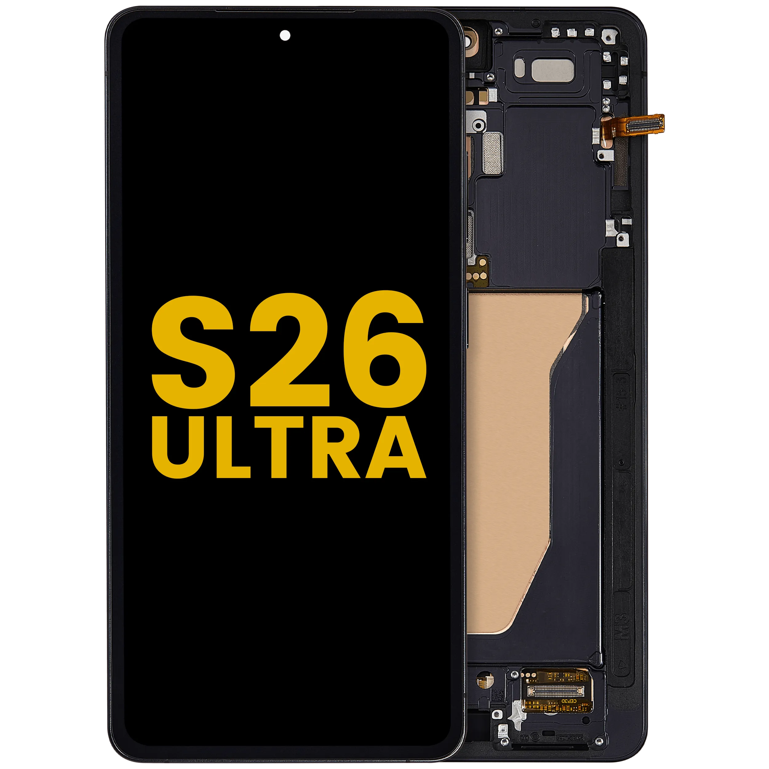 Display OLED completo con Frame per Samsung Galaxy S26 Ultra 5G (US e International) (Refurbished) (Nero)